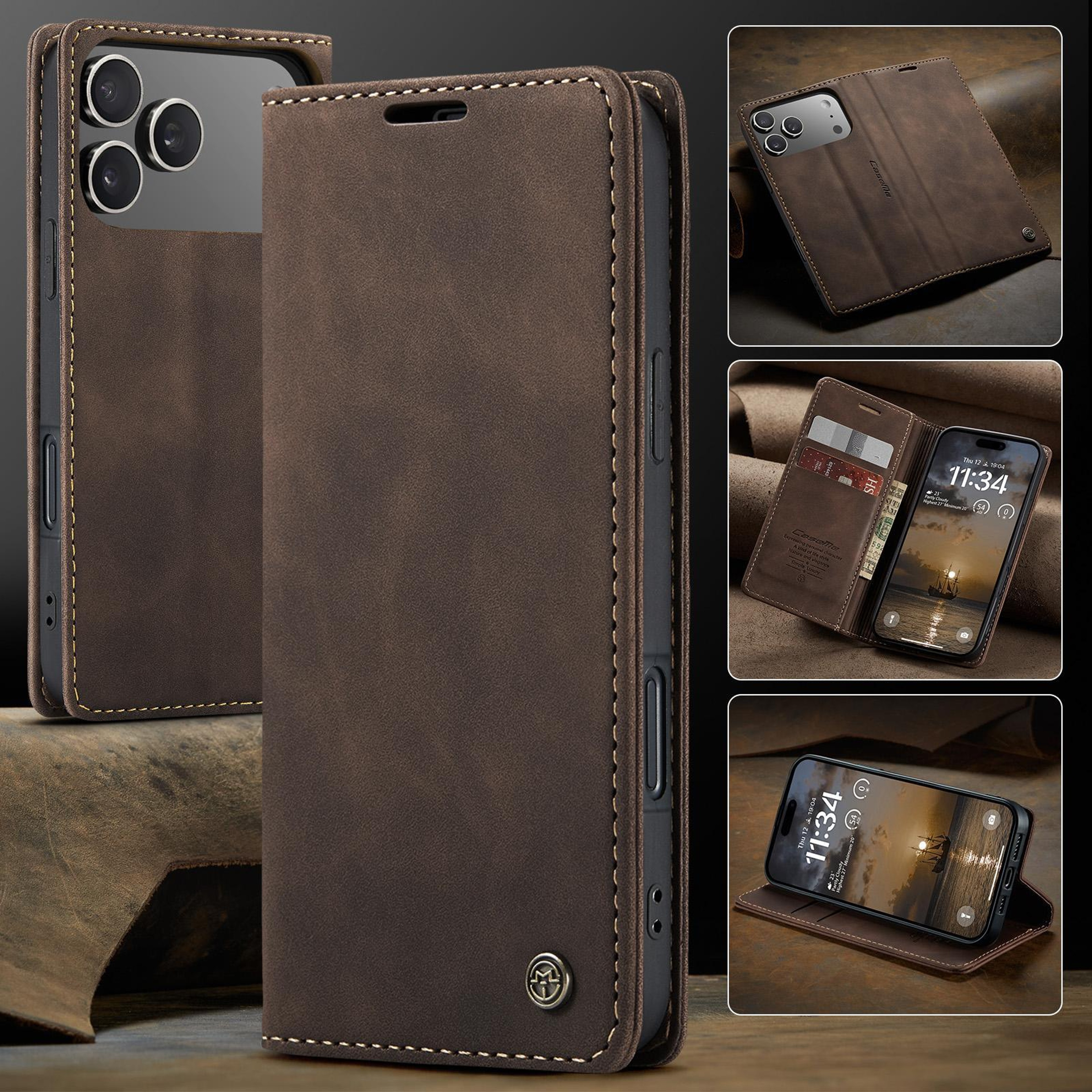 CaseMe 013 IPhone 17 Pro Max Wallet Case With Leather Flip Cover  Kickstand 6