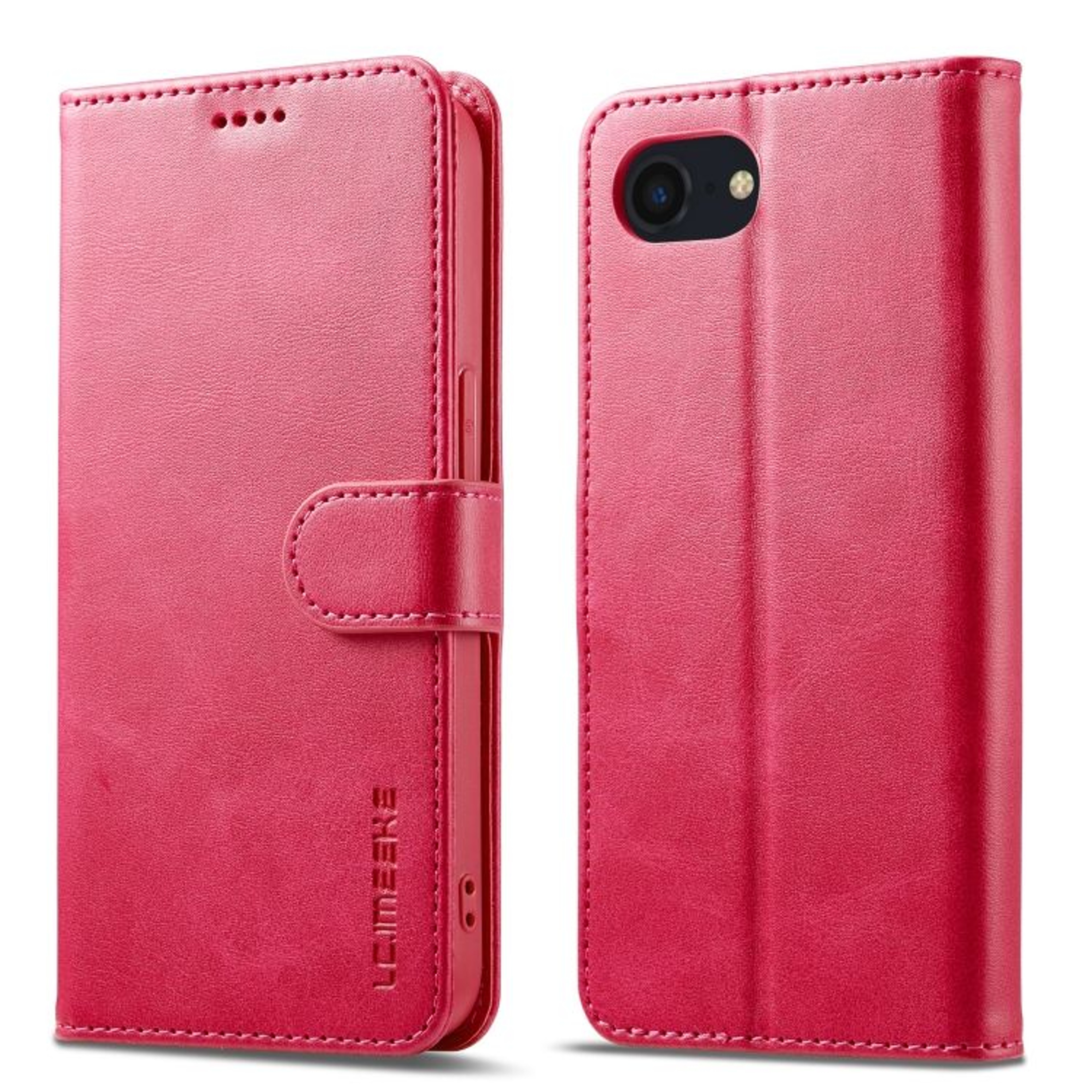 LCIMEEKE Leather Wallet Case For IPhone 16e  IPhone 17e With Stand  Card Holder 8