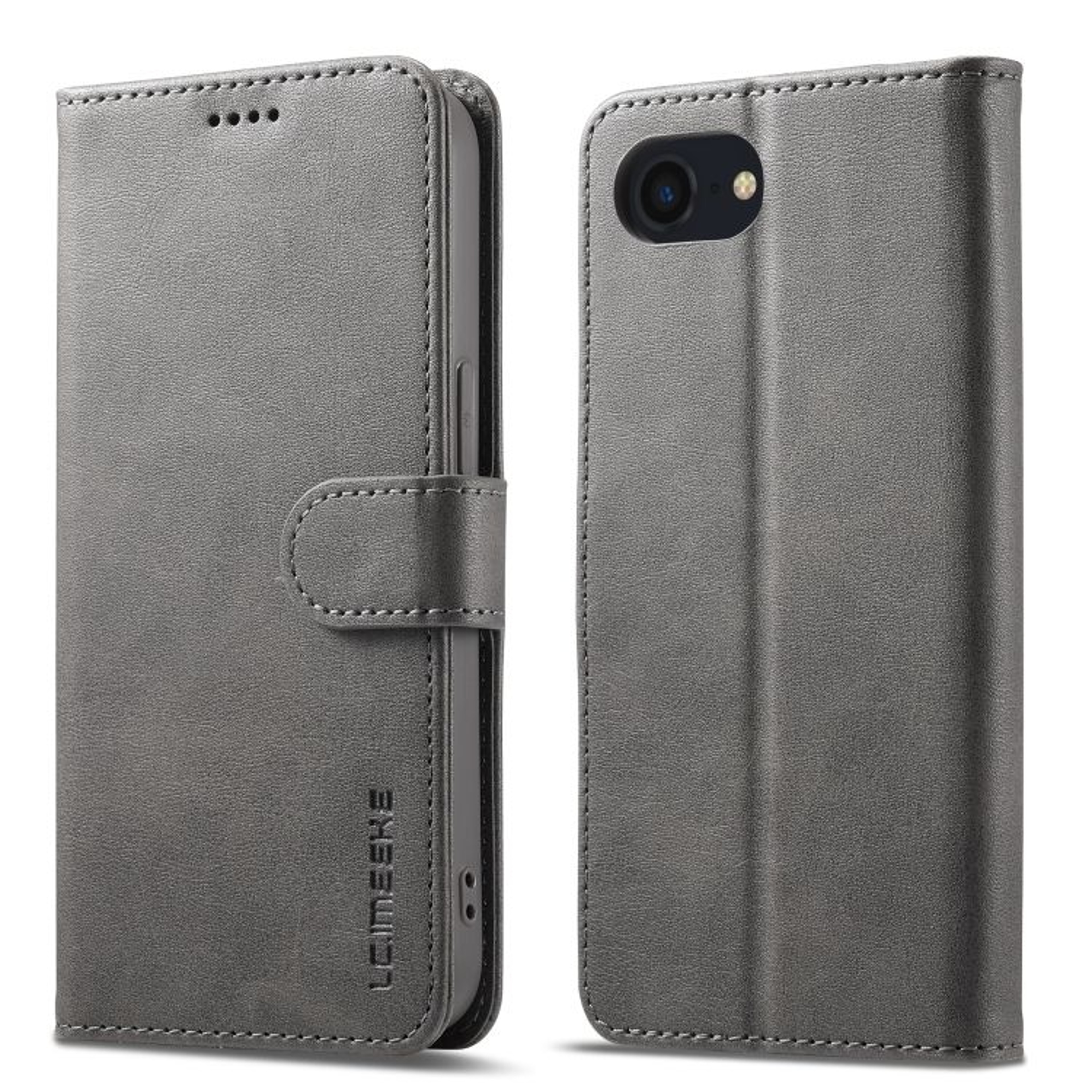 LCIMEEKE Leather Wallet Case For IPhone 16e  IPhone 17e With Stand  Card Holder 10