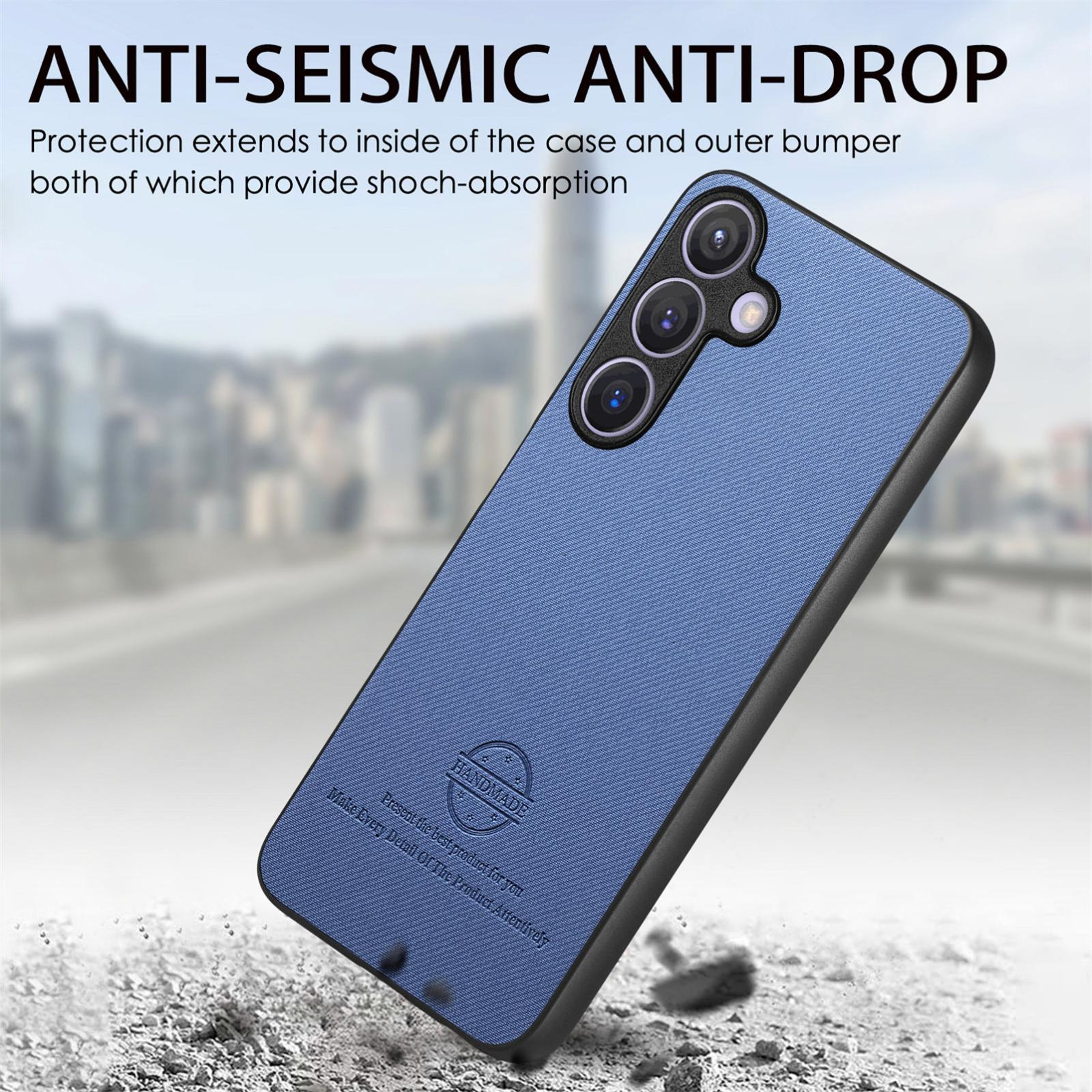 Premium Twill Leather Protective Phone Case For Samsung Galaxy A57 5G Shockproof Slim Cover 3