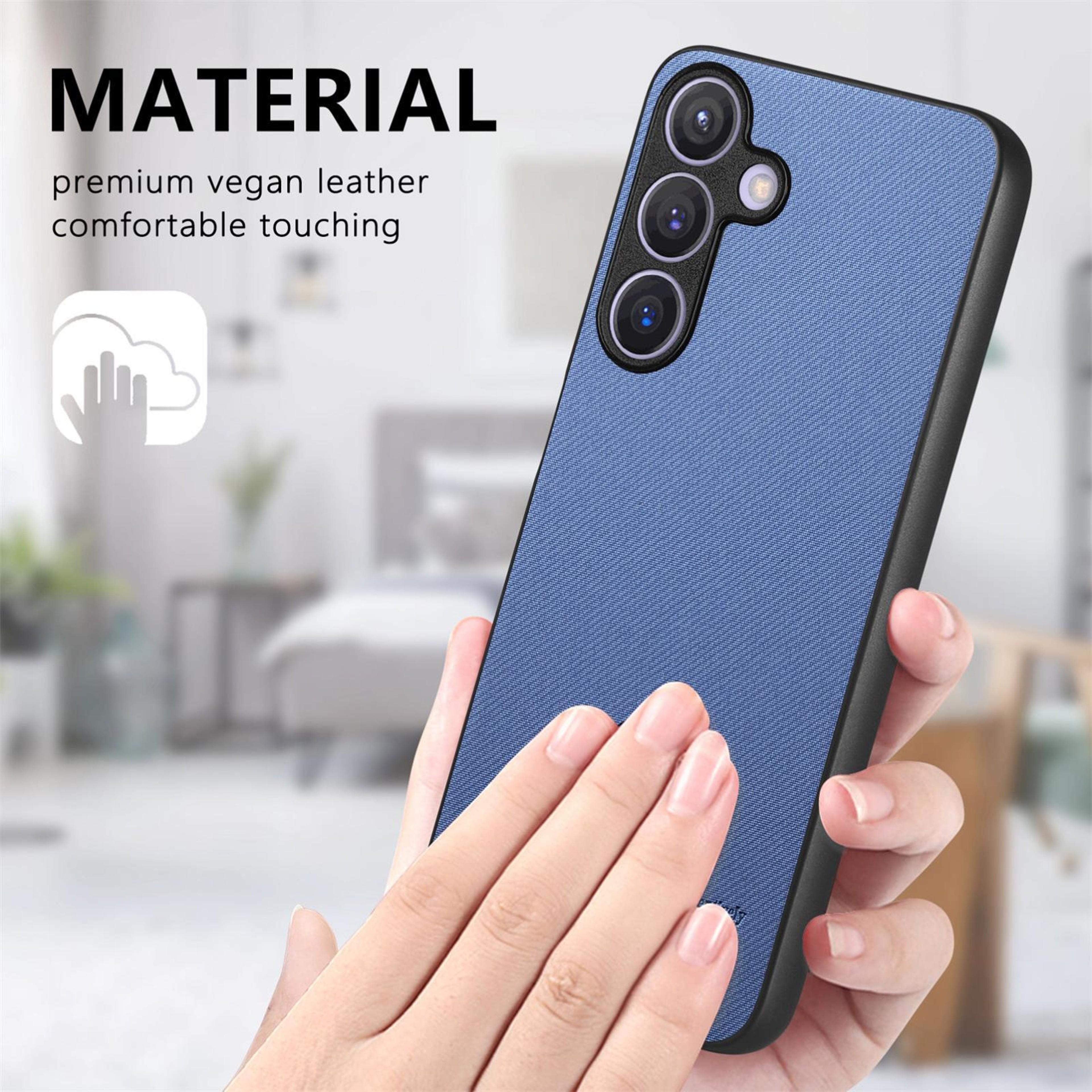 Premium Twill Leather Protective Phone Case For Samsung Galaxy A57 5G Shockproof Slim Cover 5