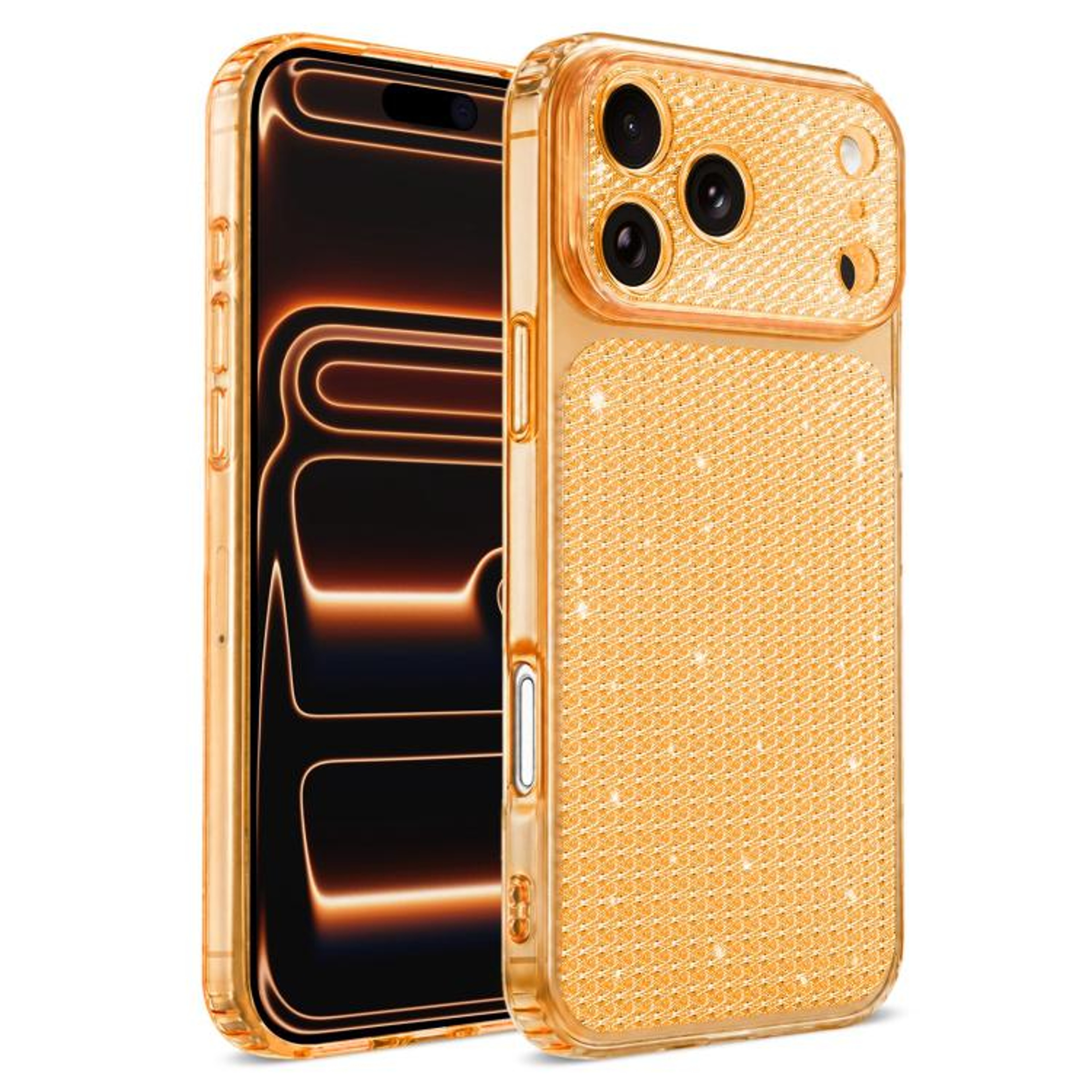 Luxury IPhone 17 Pro Max Case With Diamond Rhinestone Glitter Shockproof Protective Cover 6