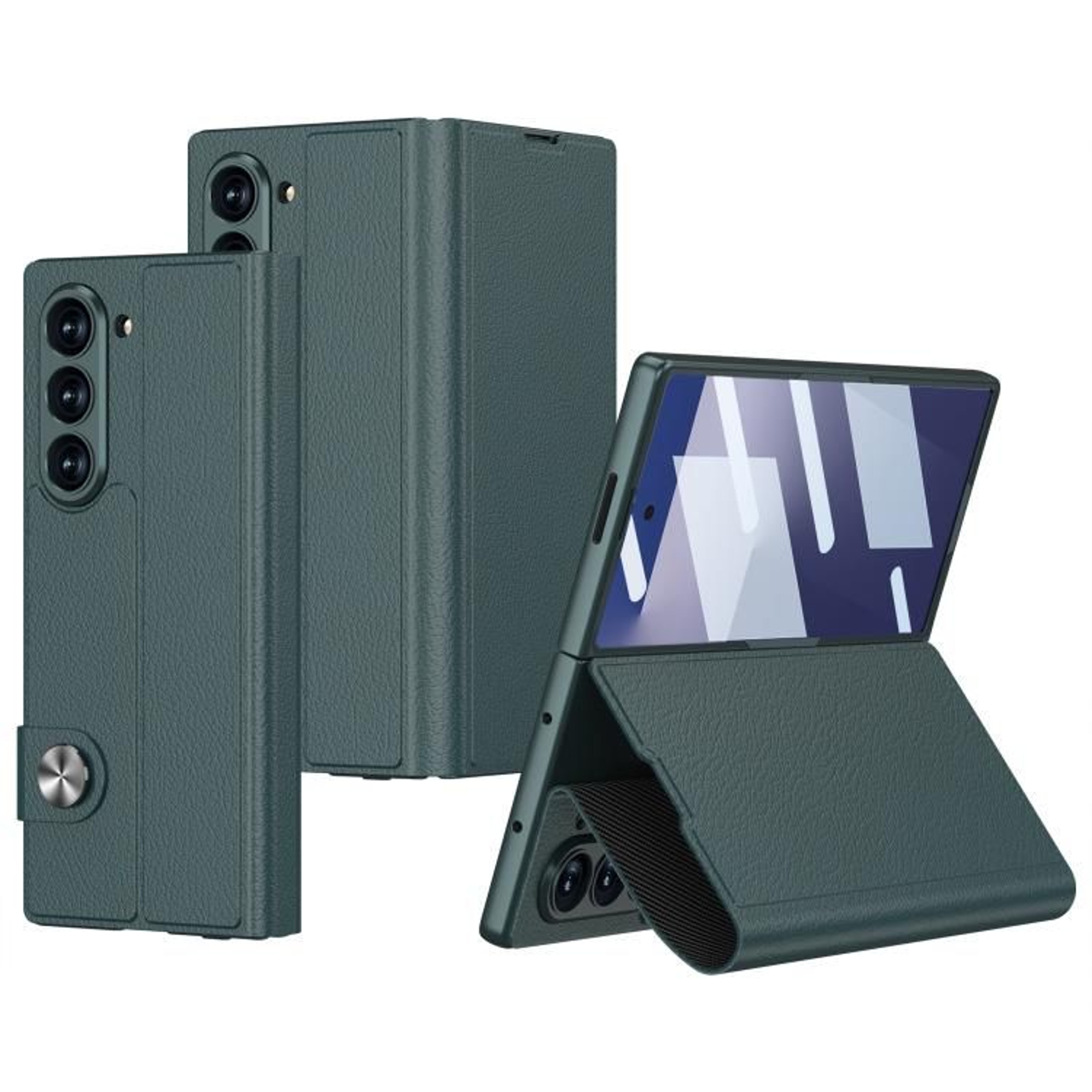 GKK Samsung Galaxy Z Fold7 Case Flip Leather Phone Case With Integrated Screen Protector  360 Prote 12