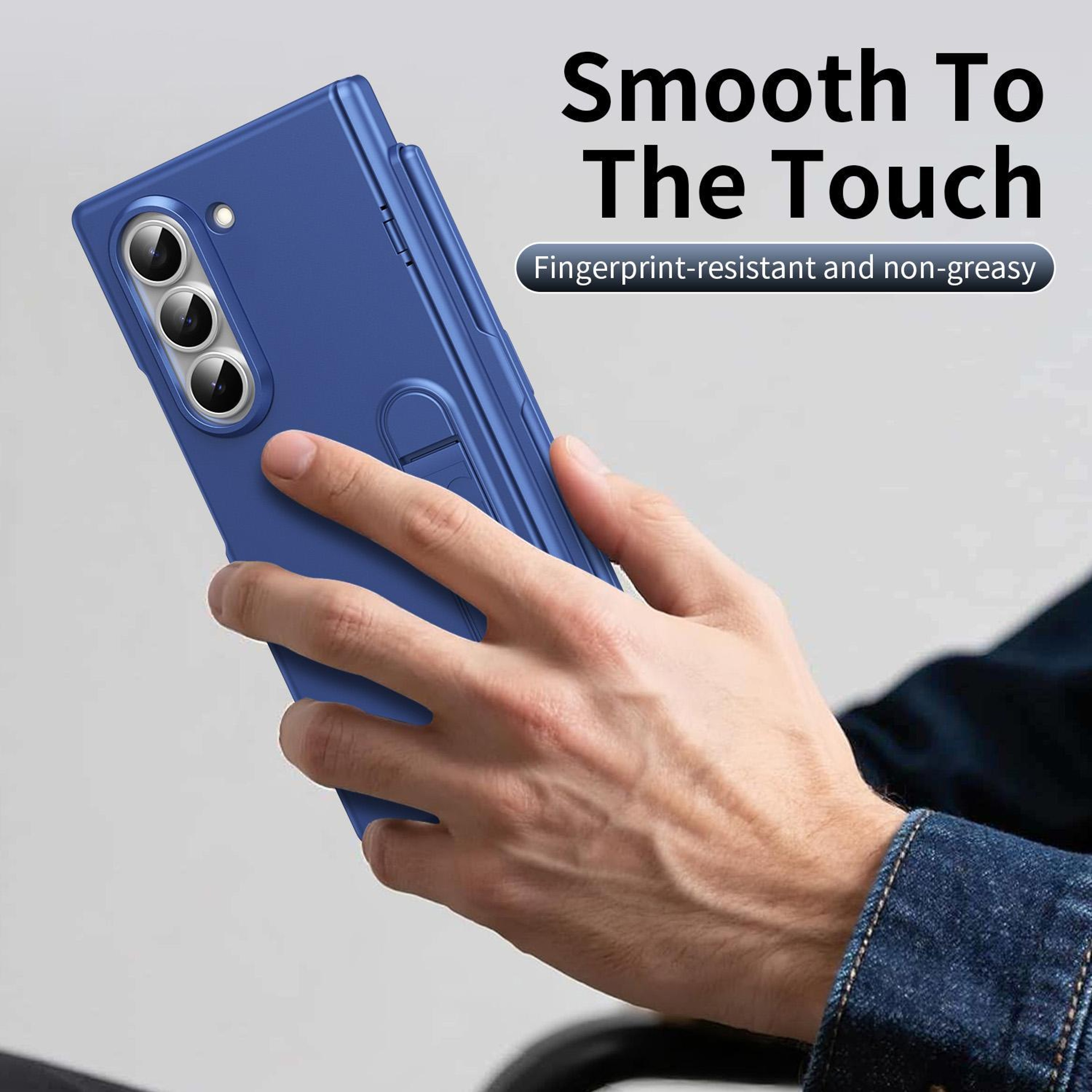 Samsung Galaxy Z Fold6 Case With Pen Holder Shockproof Leather Cover  Tempered Glass Screen Protect 1