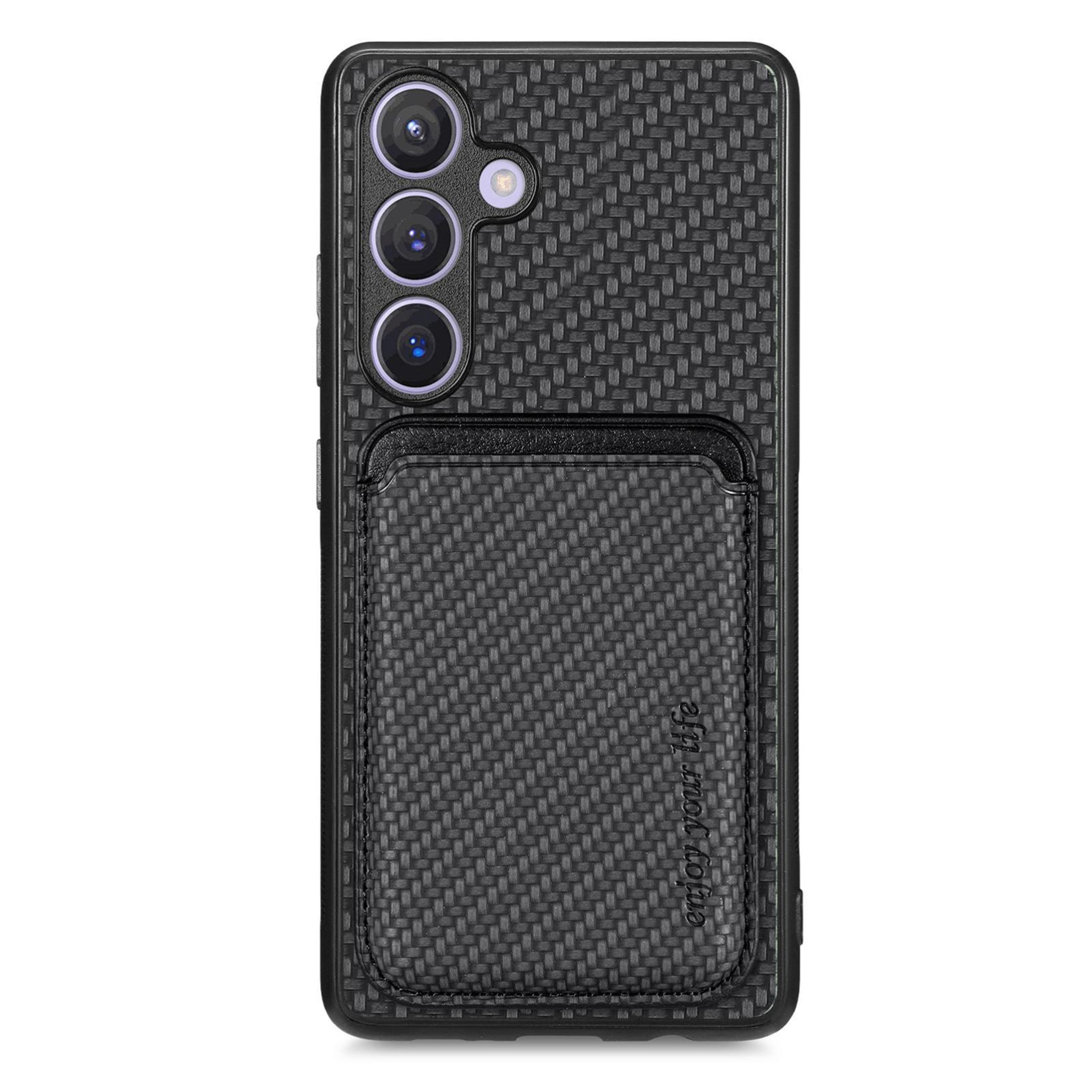Samsung Galaxy A57 5G MagSafe Wallet Phone Case With Carbon Fiber Leather  Magnetic Card Holder 0