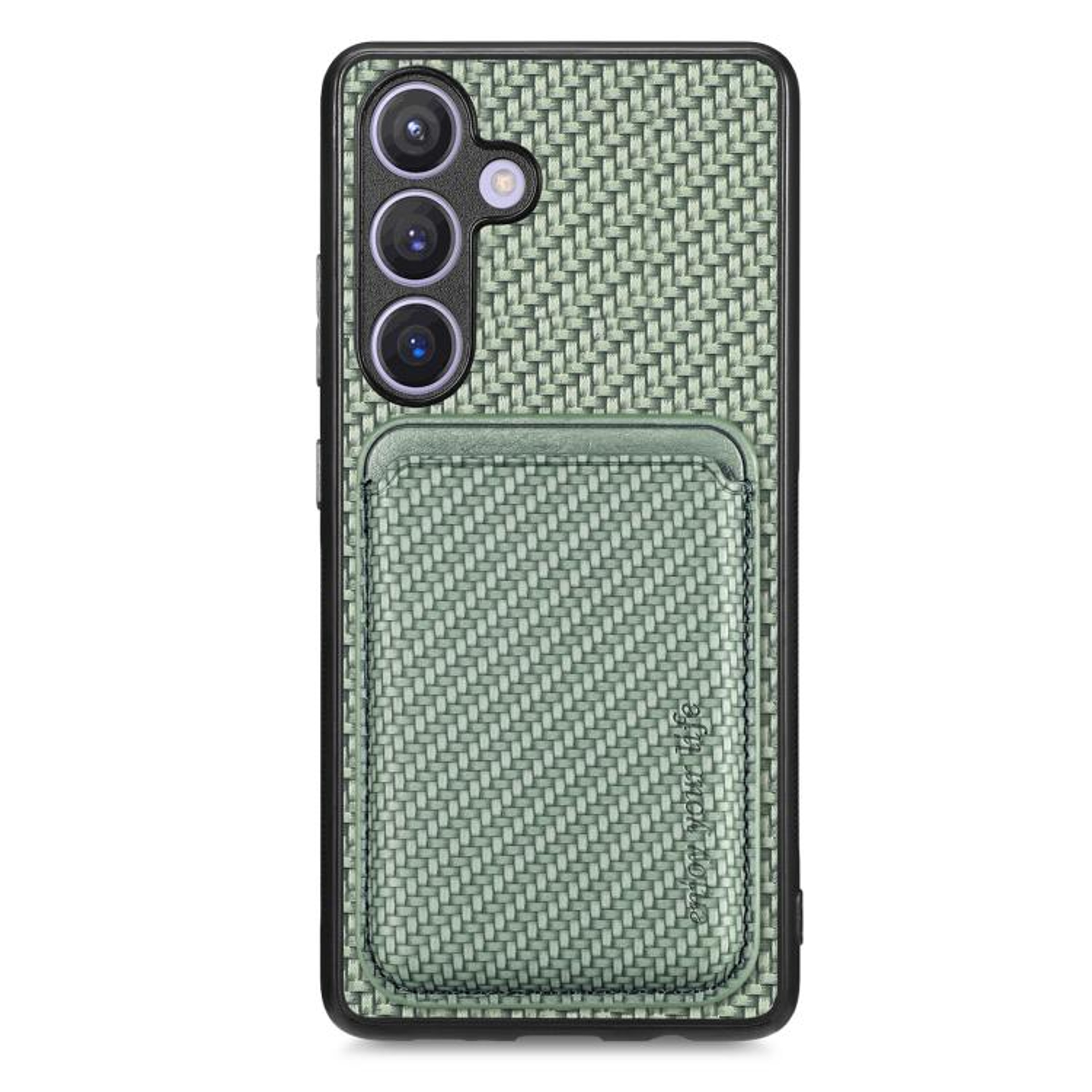 Samsung Galaxy A37 5G Case With MagSafe Leather Card Holder Carbon Fiber Magnetic Wallet Cover 12