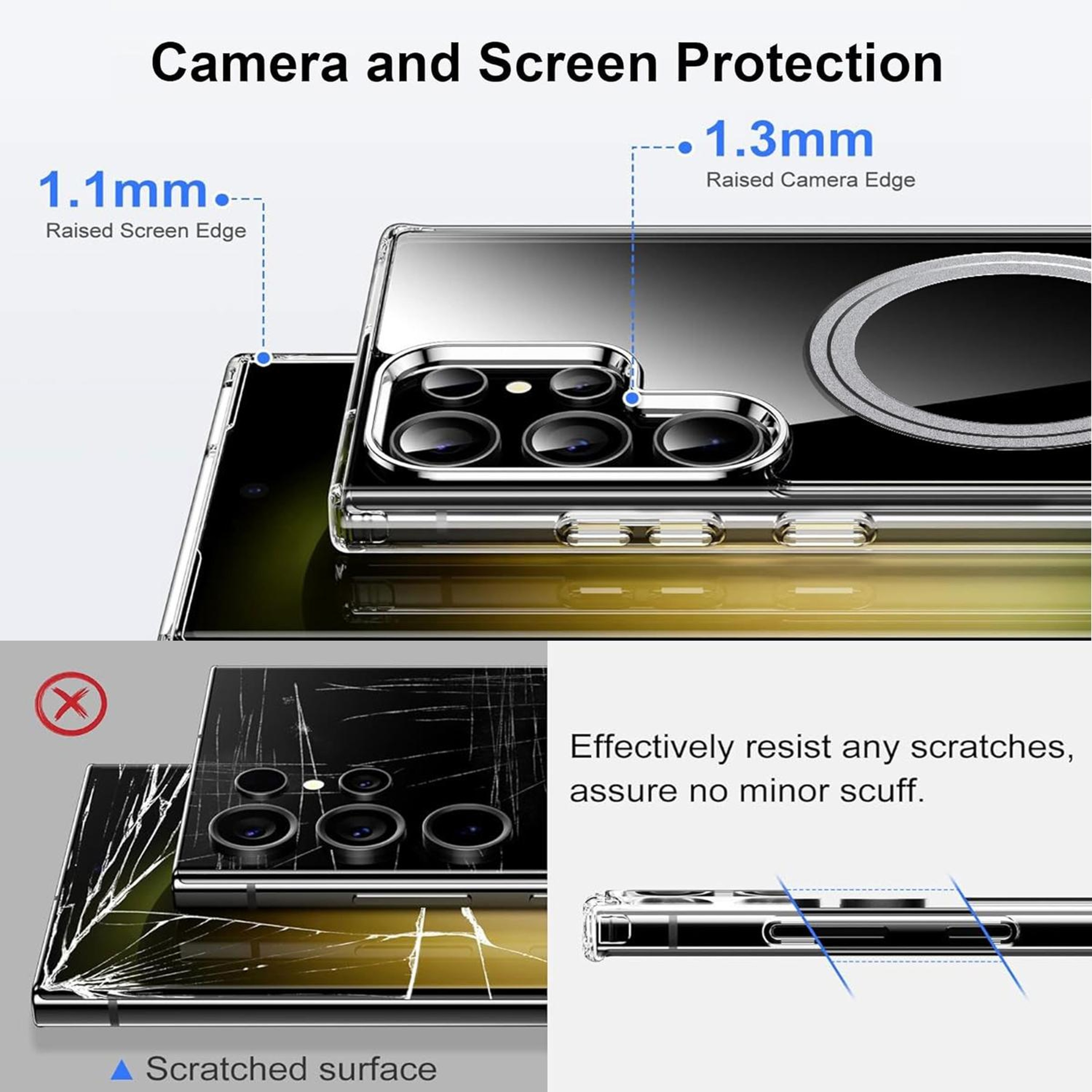 Samsung Galaxy S23 Ultra MagSafe Case Transparent Frosted Slim Protective Cover – view 4