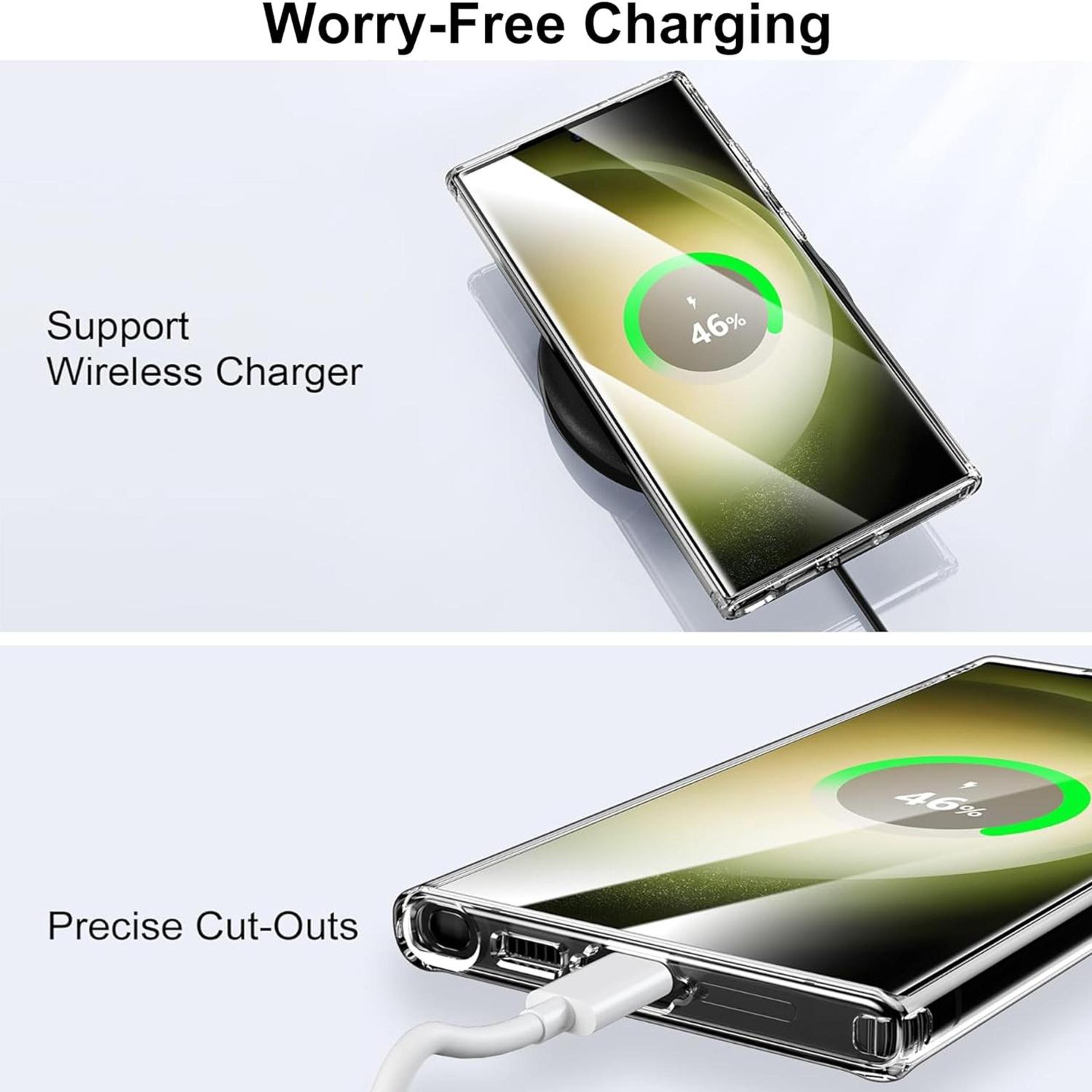 Samsung Galaxy S22 Ultra MagSafe phone case Transparent Frosted Protective Cover with Wireless Charging – view 7