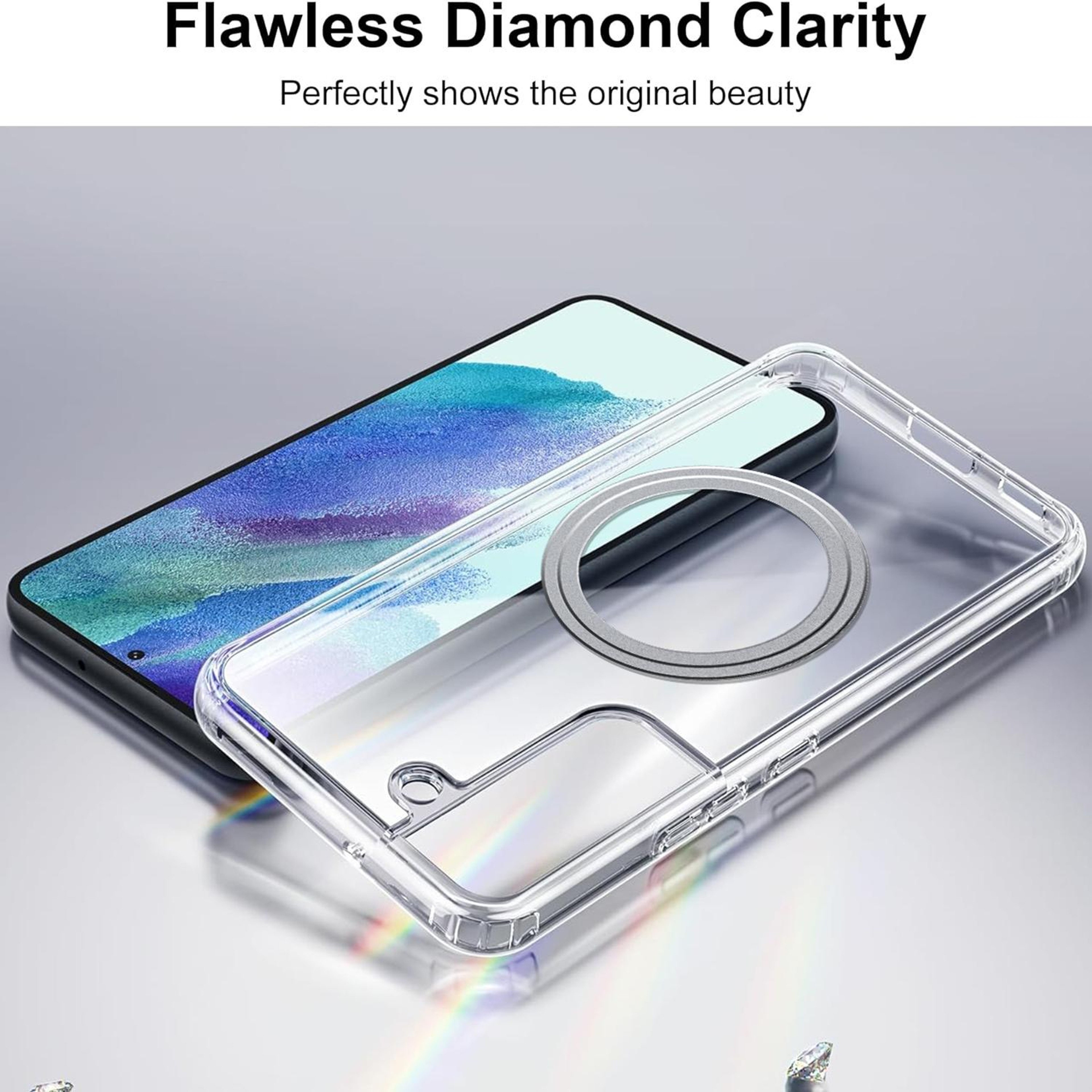 Samsung Galaxy S21 FE MagSafe Case Transparent Frosted Protective Wireless Charging Cover – view 2