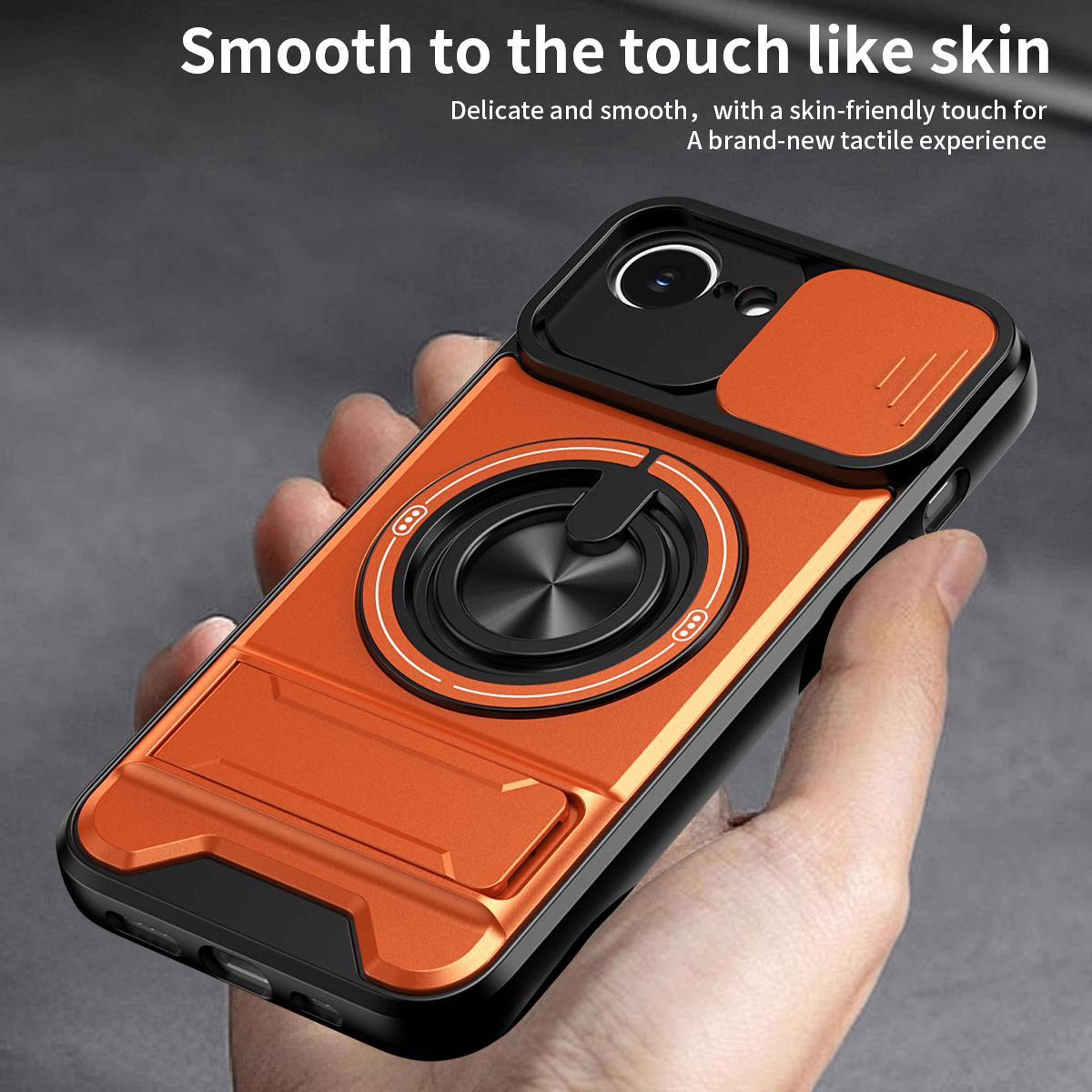 Magnetic Shockproof IPhone 17e  16 E Case With Sliding Lens Cover Kickstand  MagSafe Compatible 8