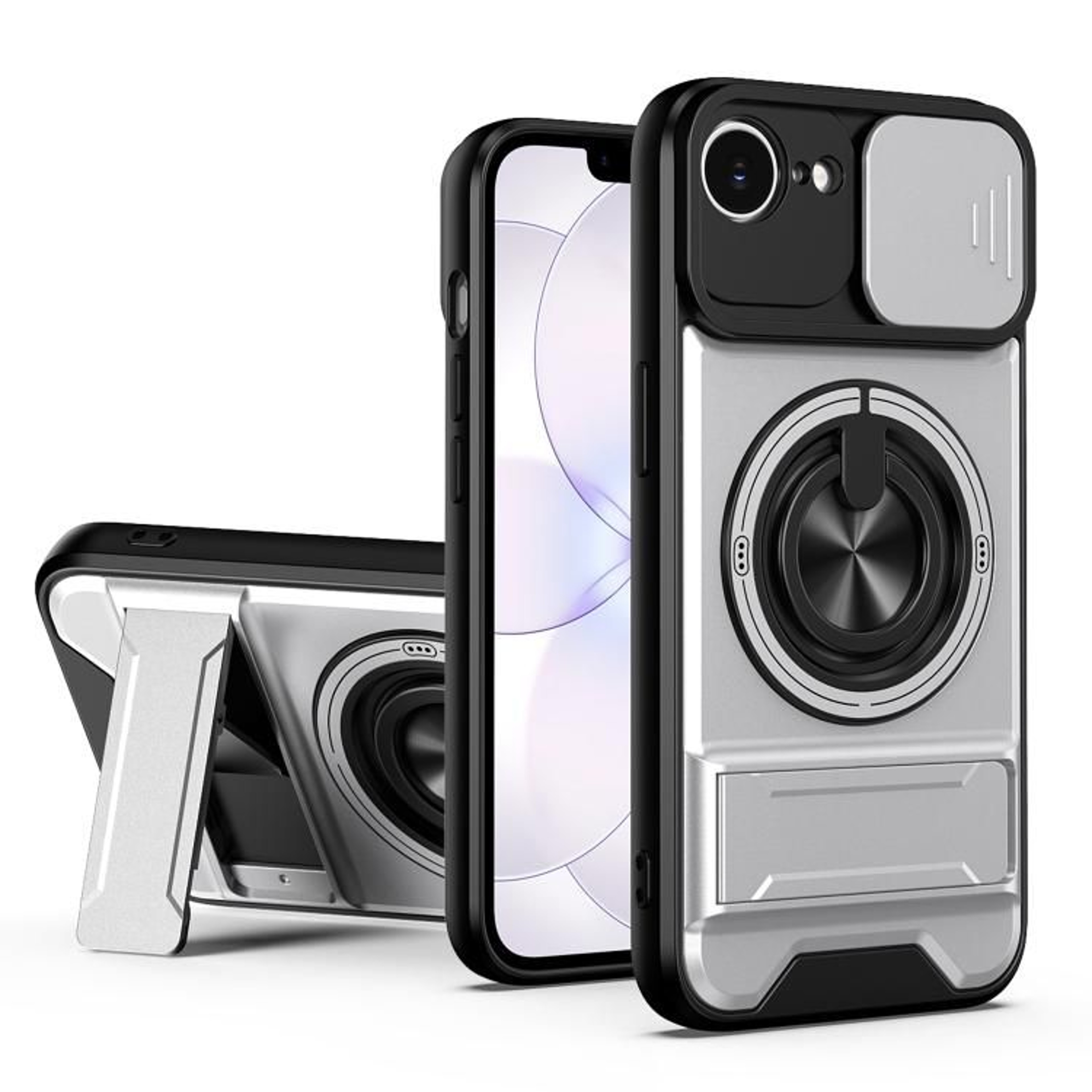 Magnetic Shockproof IPhone 17e  16 E Case With Sliding Lens Cover Kickstand  MagSafe Compatible 13