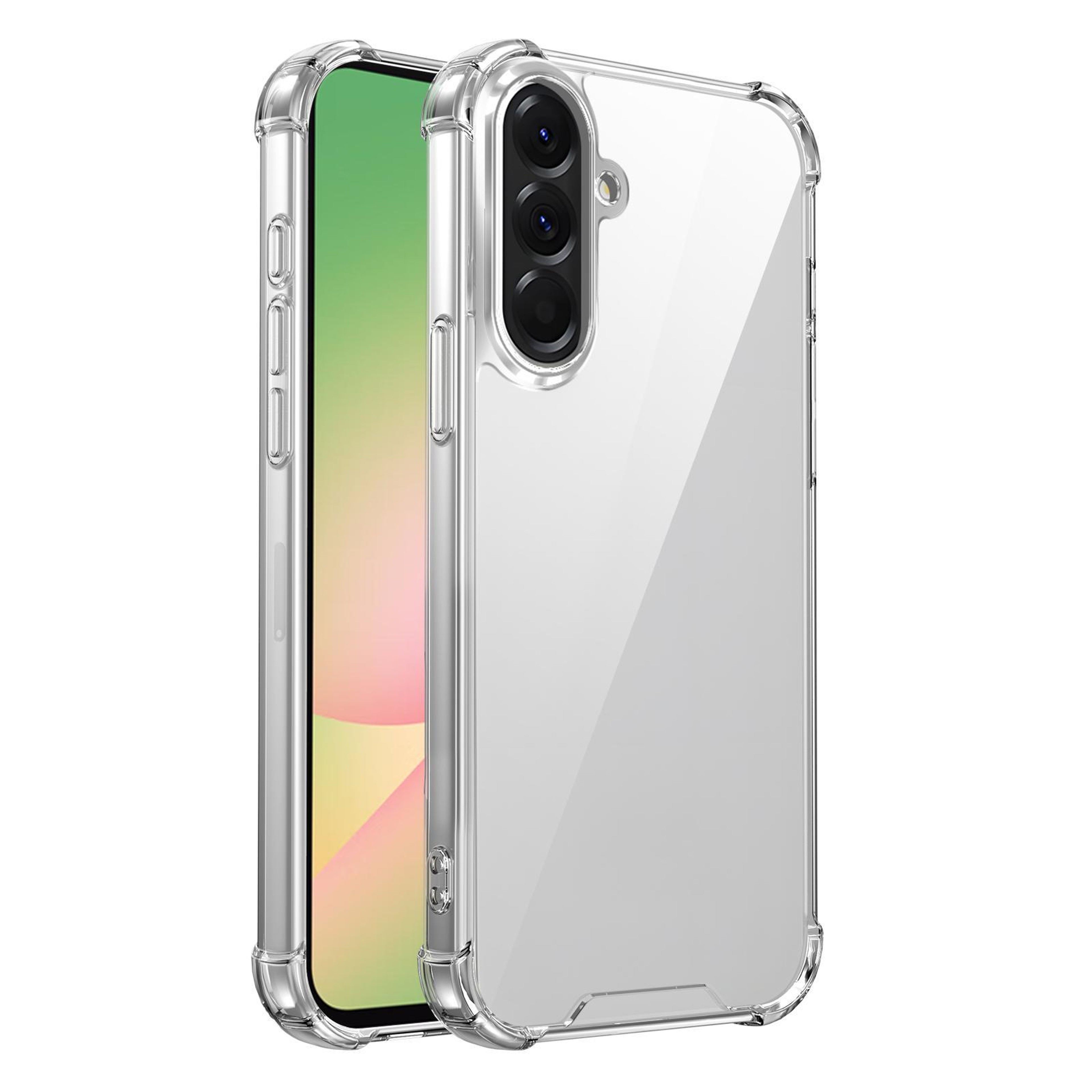 Samsung Galaxy M56 5G Clear Shockproof Phone Case with Scratch Resistant Acrylic Back – view 1