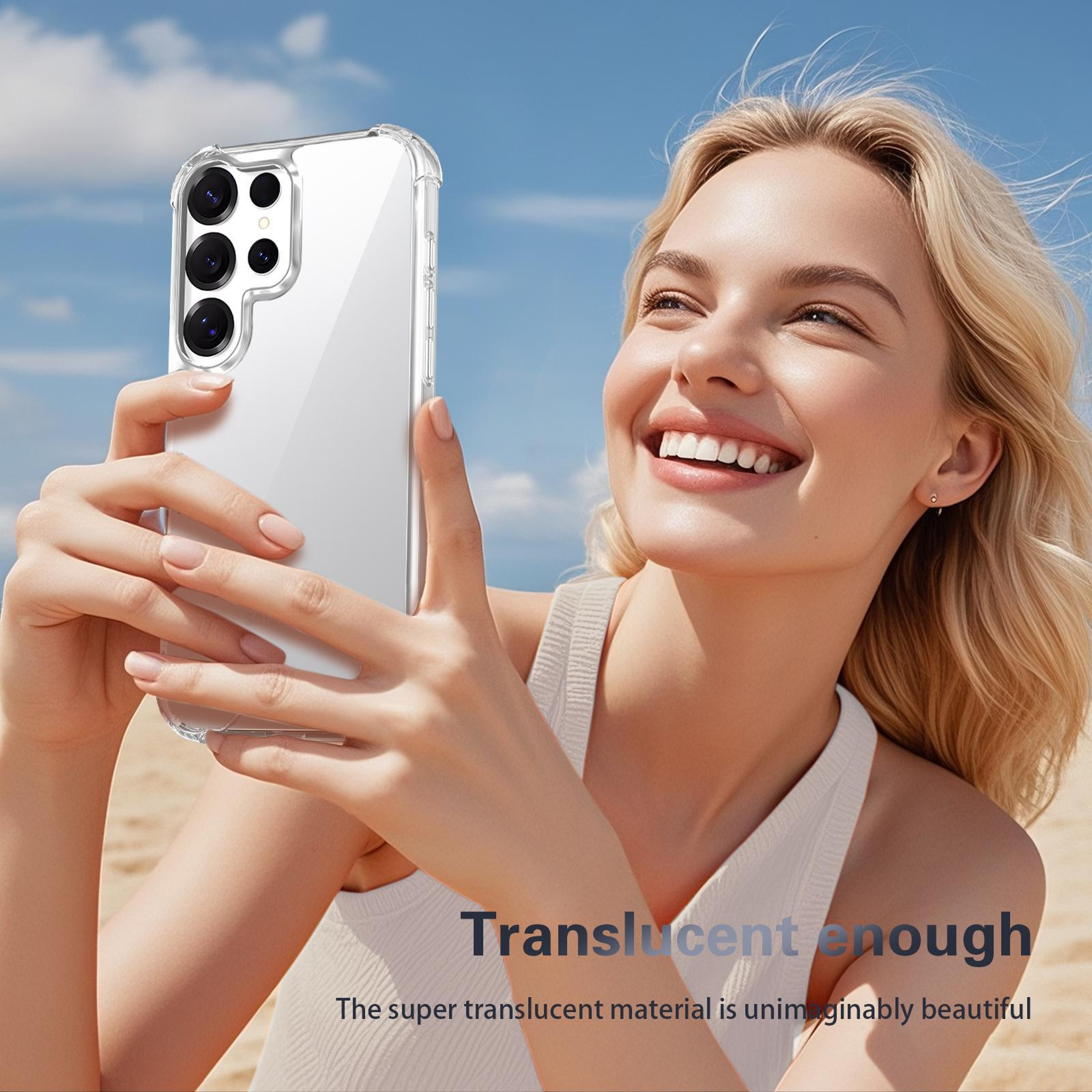 Samsung Galaxy S25 Ultra Shockproof Phone Case Clear TPU Acrylic Protective Cover – view 4