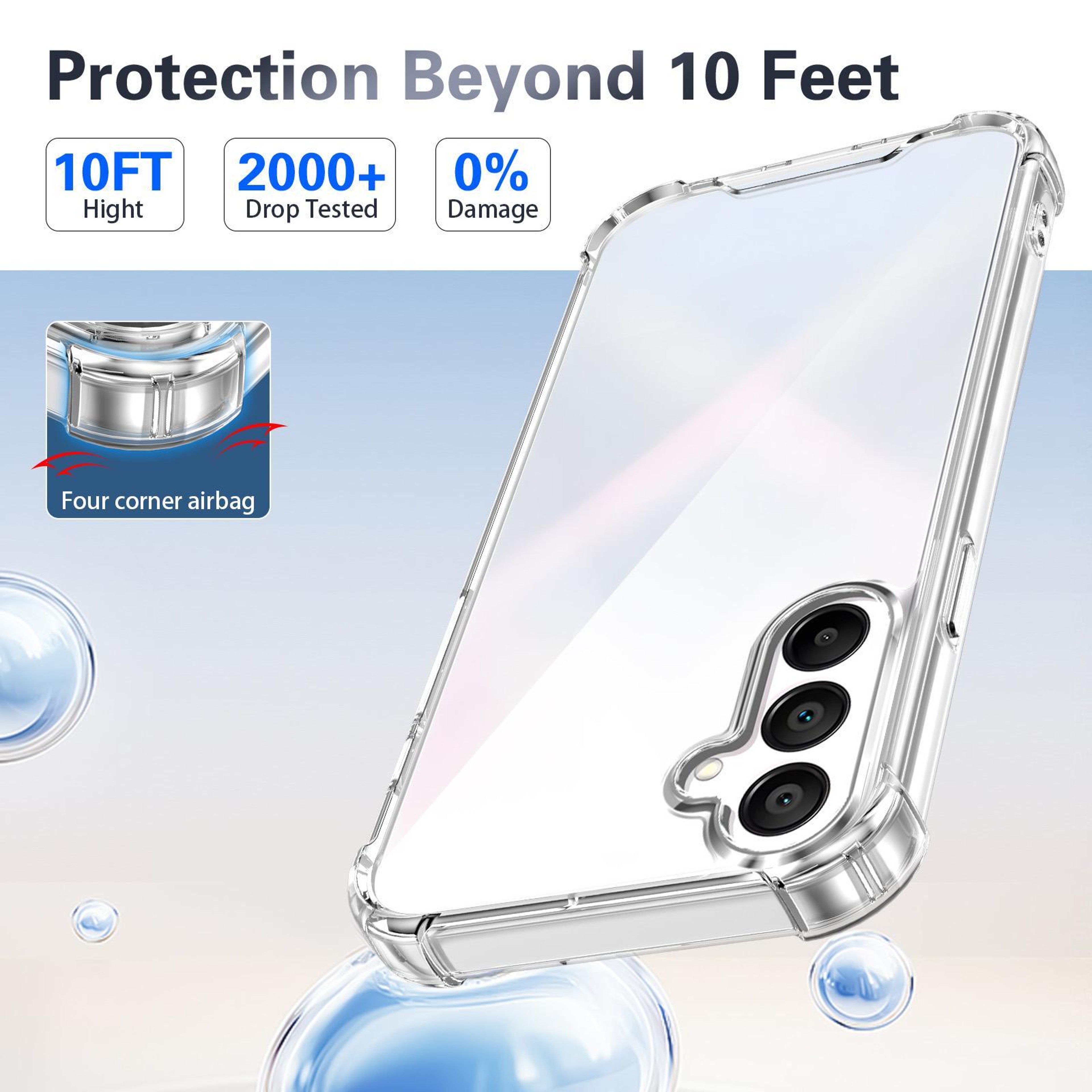 Samsung Galaxy A15 4G/5G Clear Shockproof Phone Case with TPU Acrylic Protective Cover – view 2
