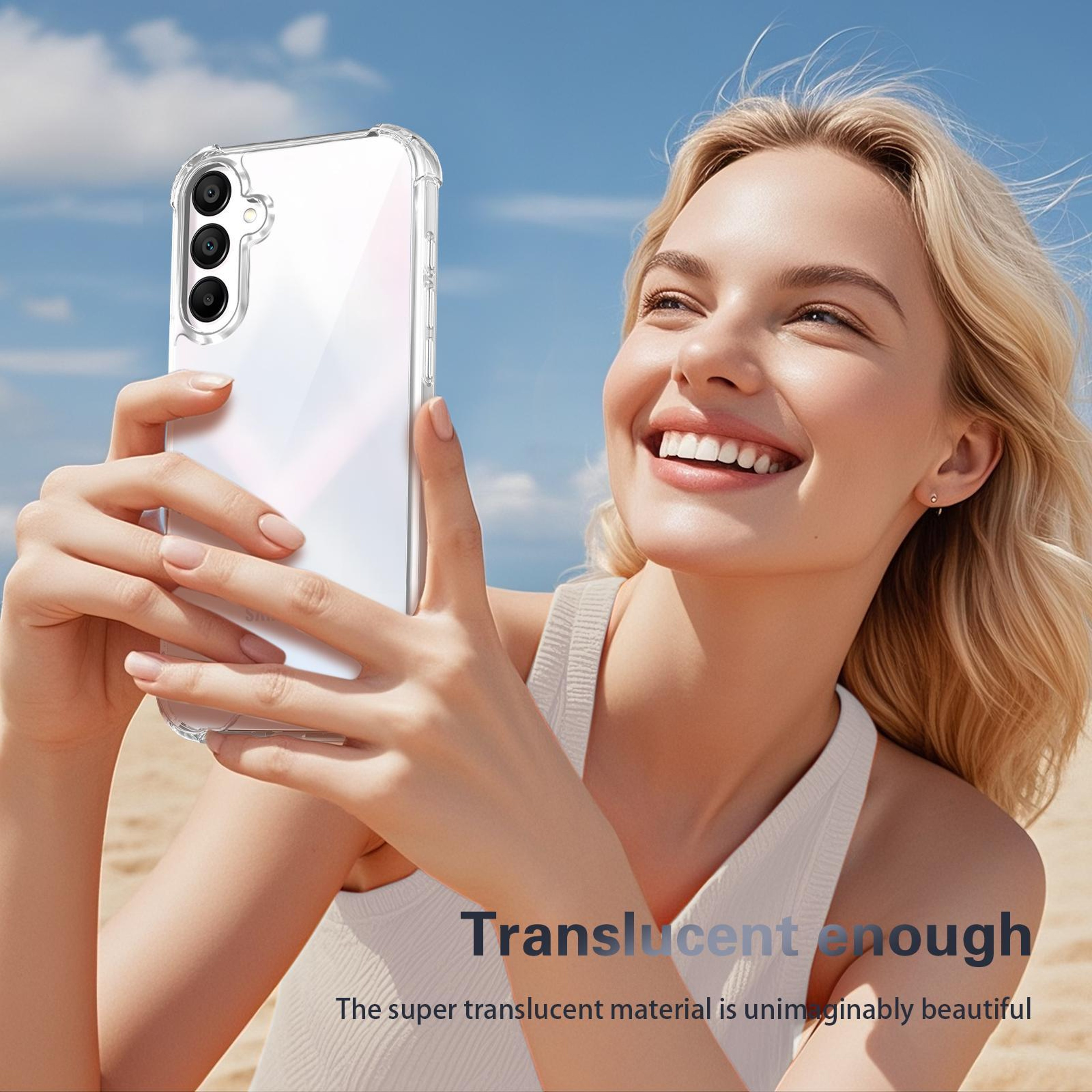 Samsung Galaxy A15 4G/5G Clear Shockproof Phone Case with TPU Acrylic Protective Cover – view 4