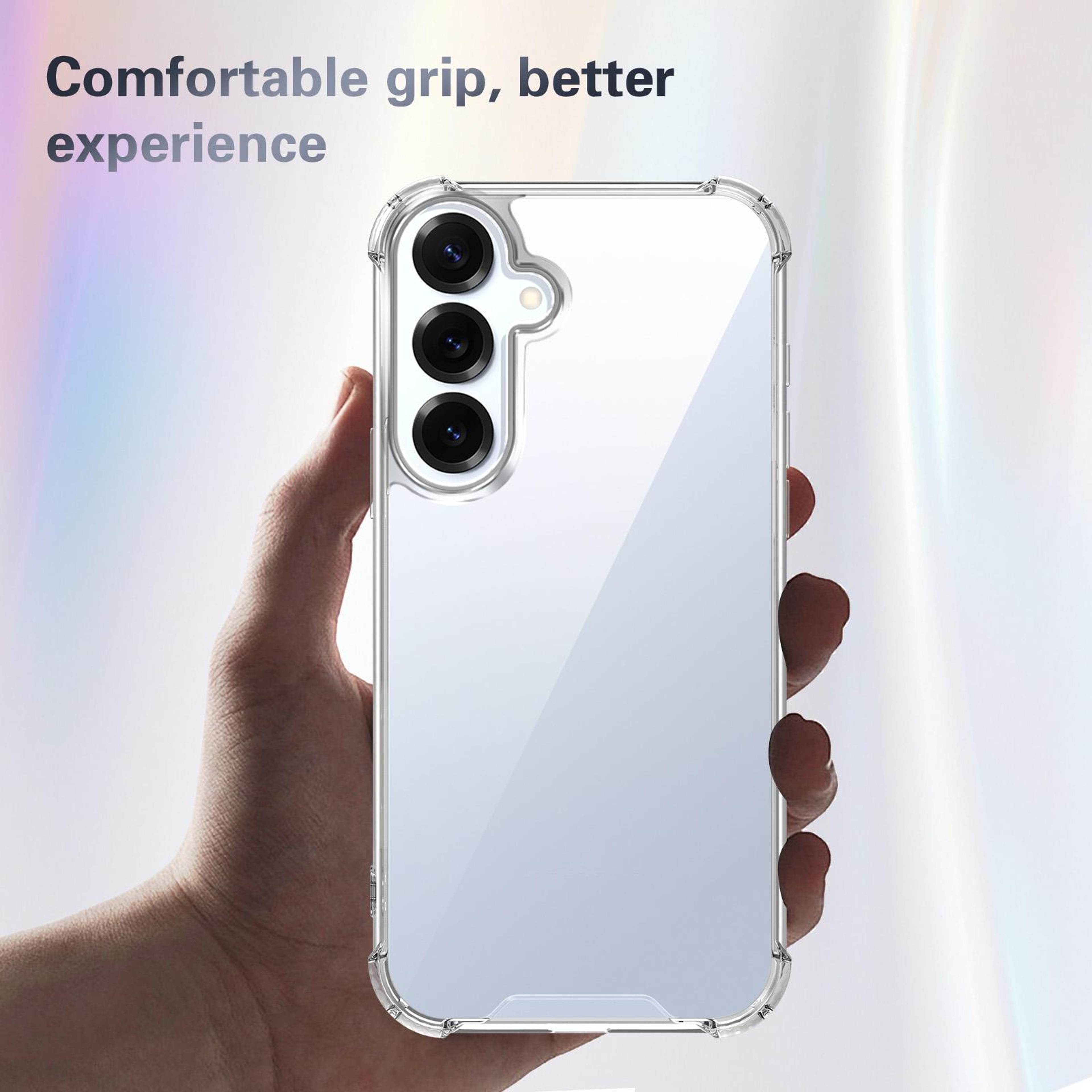 Samsung Galaxy S24 Clear Shockproof Phone Case with Anti Yellow Acrylic Back and TPU Bumper – view 6