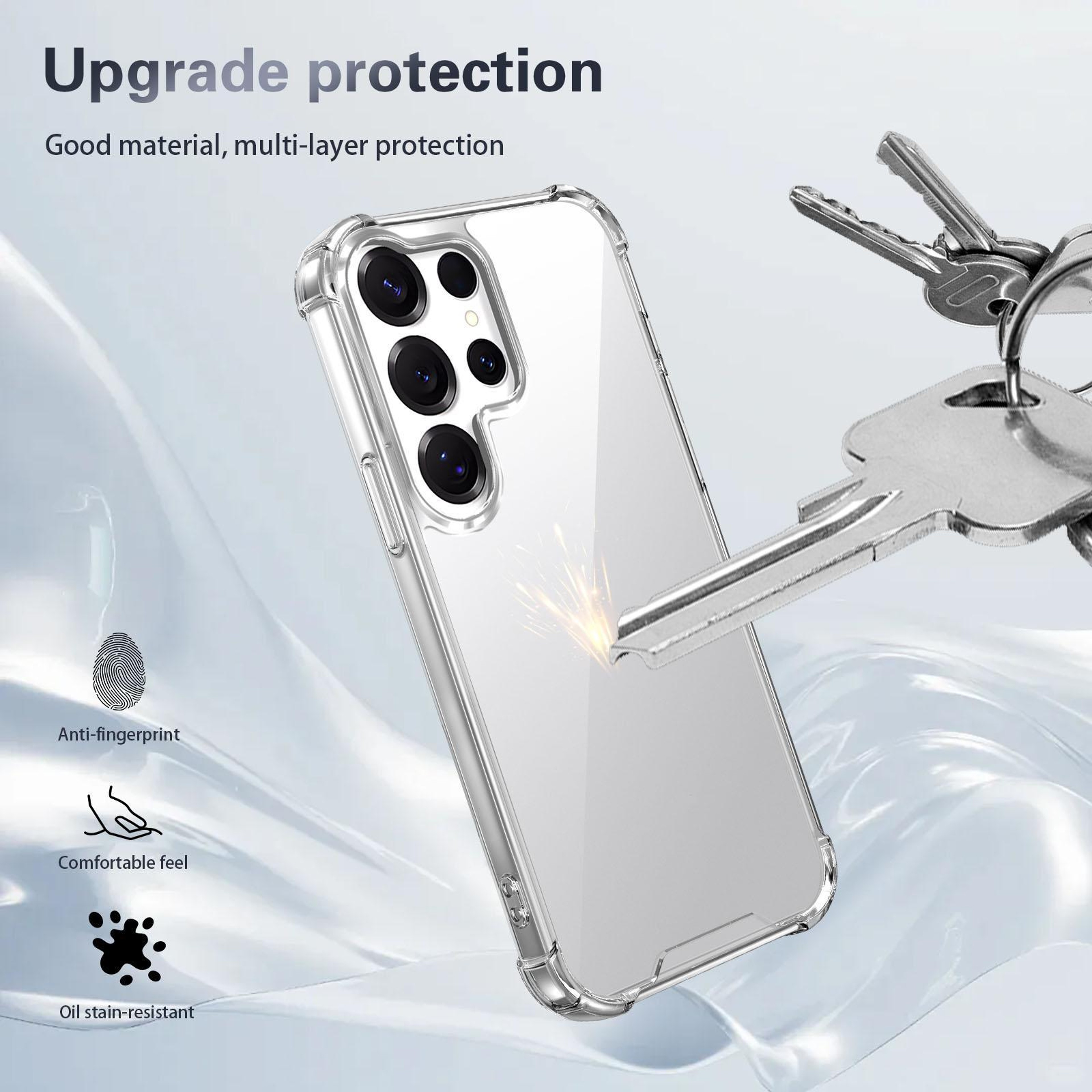 Crystal Clear Samsung Galaxy S22 Ultra case with Shockproof TPU Bumper & Scratch-Resistant Acrylic Back – view 9
