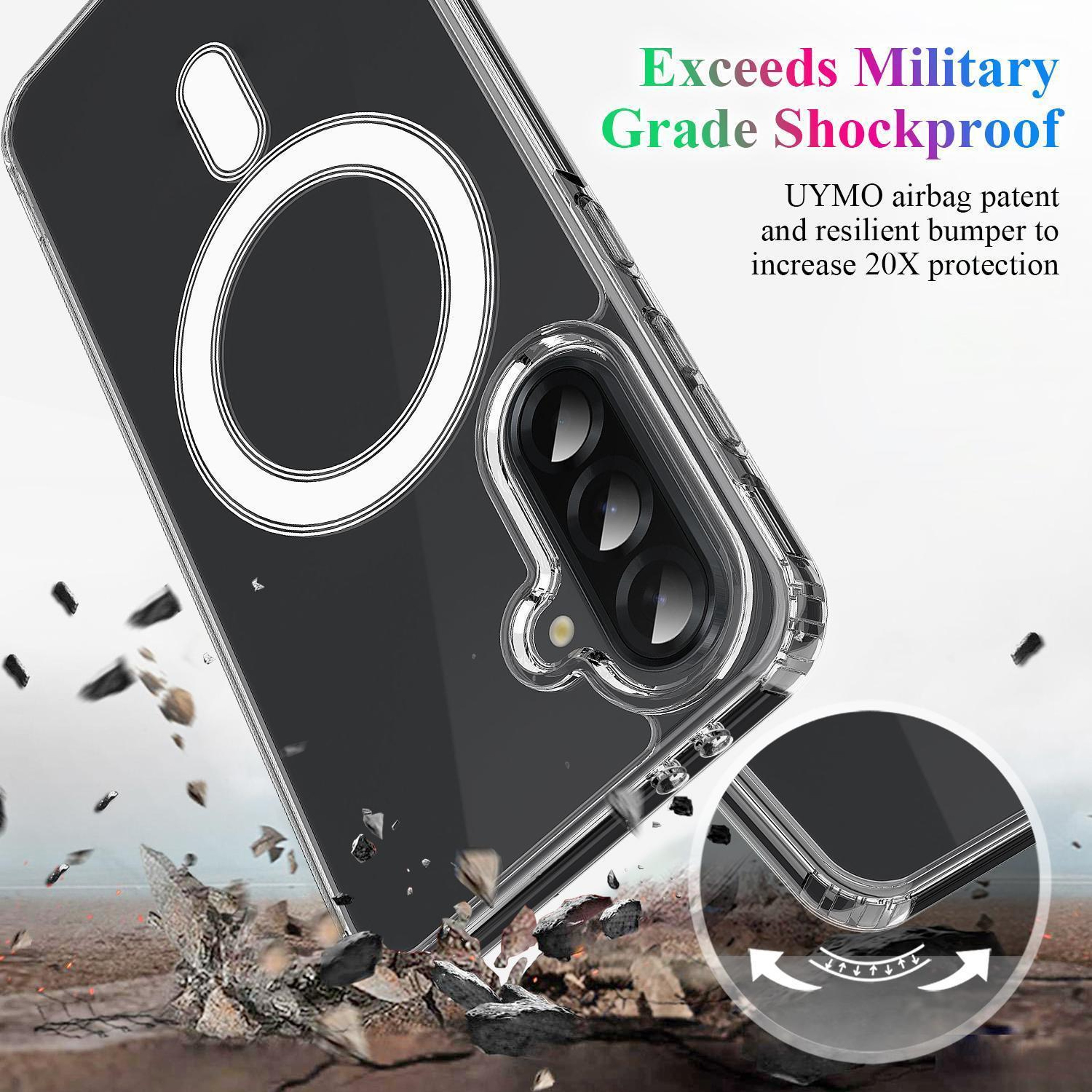Galaxy S26 FE MagSafe case Clear Magnetic Acrylic TPU Protective Case – view 6