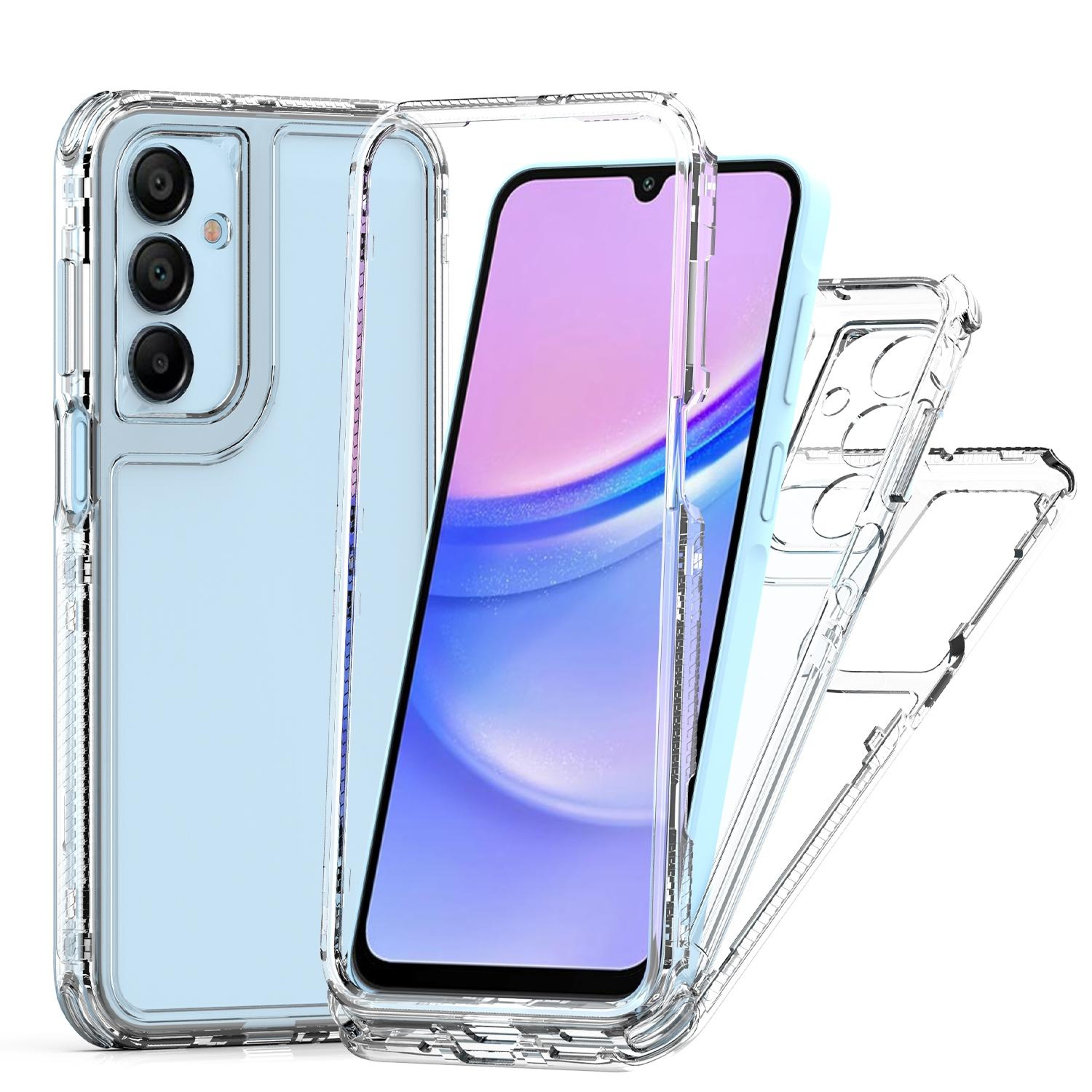 Samsung Galaxy A16 Clear Acrylic Phone Case, Transparent Shockproof Slim Protective Cover – view 2