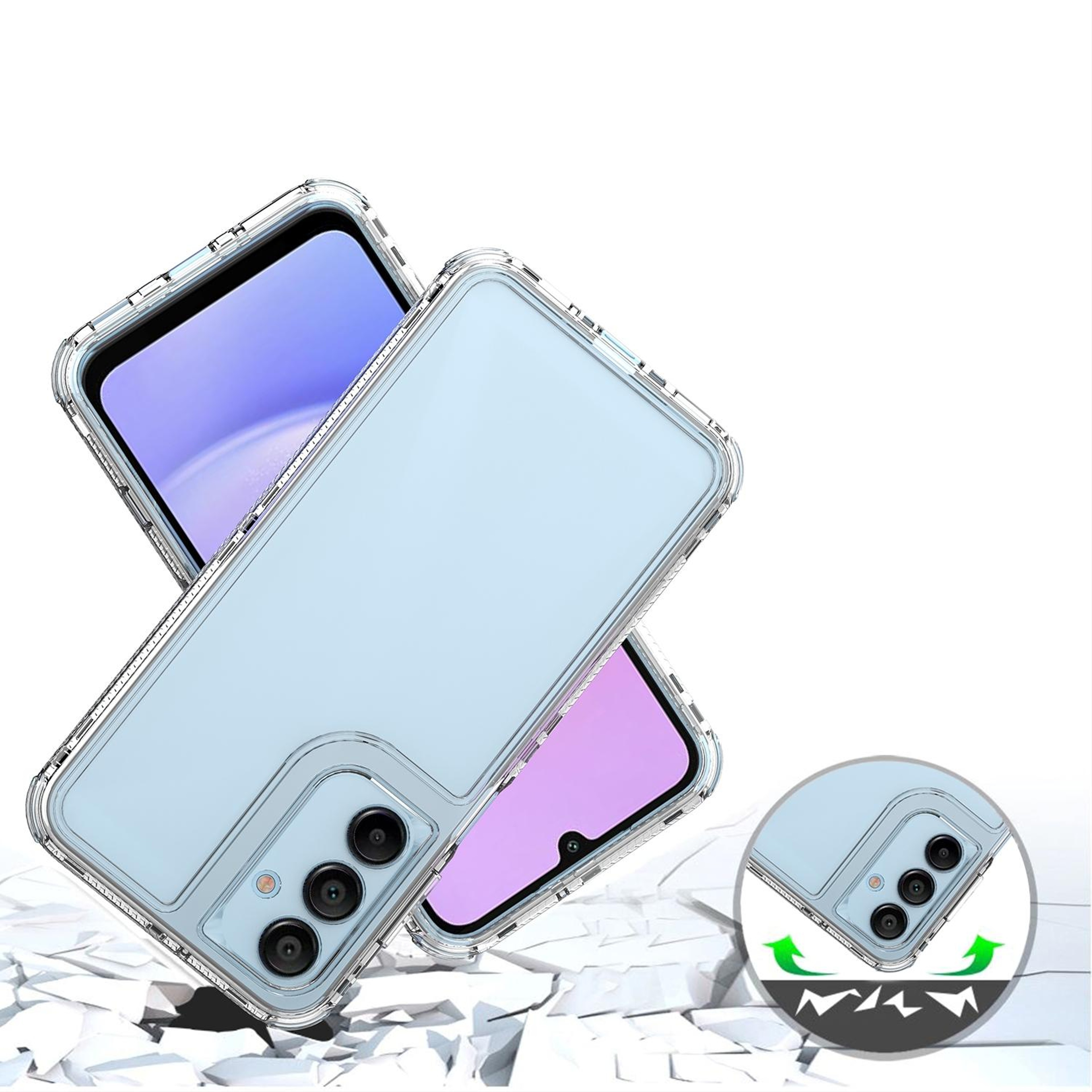 Samsung Galaxy A16 Clear Acrylic Phone Case, Transparent Shockproof Slim Protective Cover – view 4