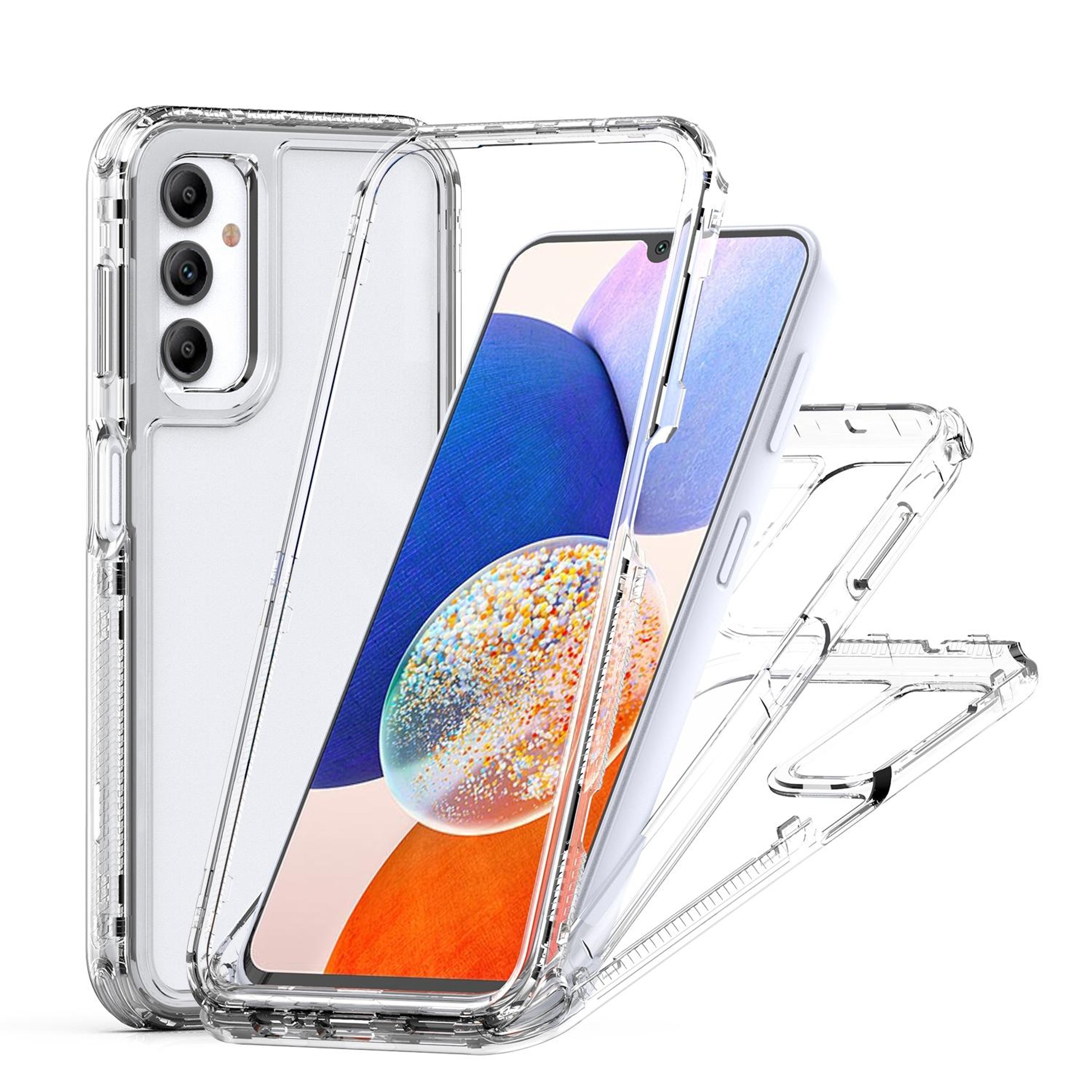 Samsung Galaxy A14 Case Clear Acrylic Shockproof Transparent Phone Cover for A14 5G / 4G – view 2