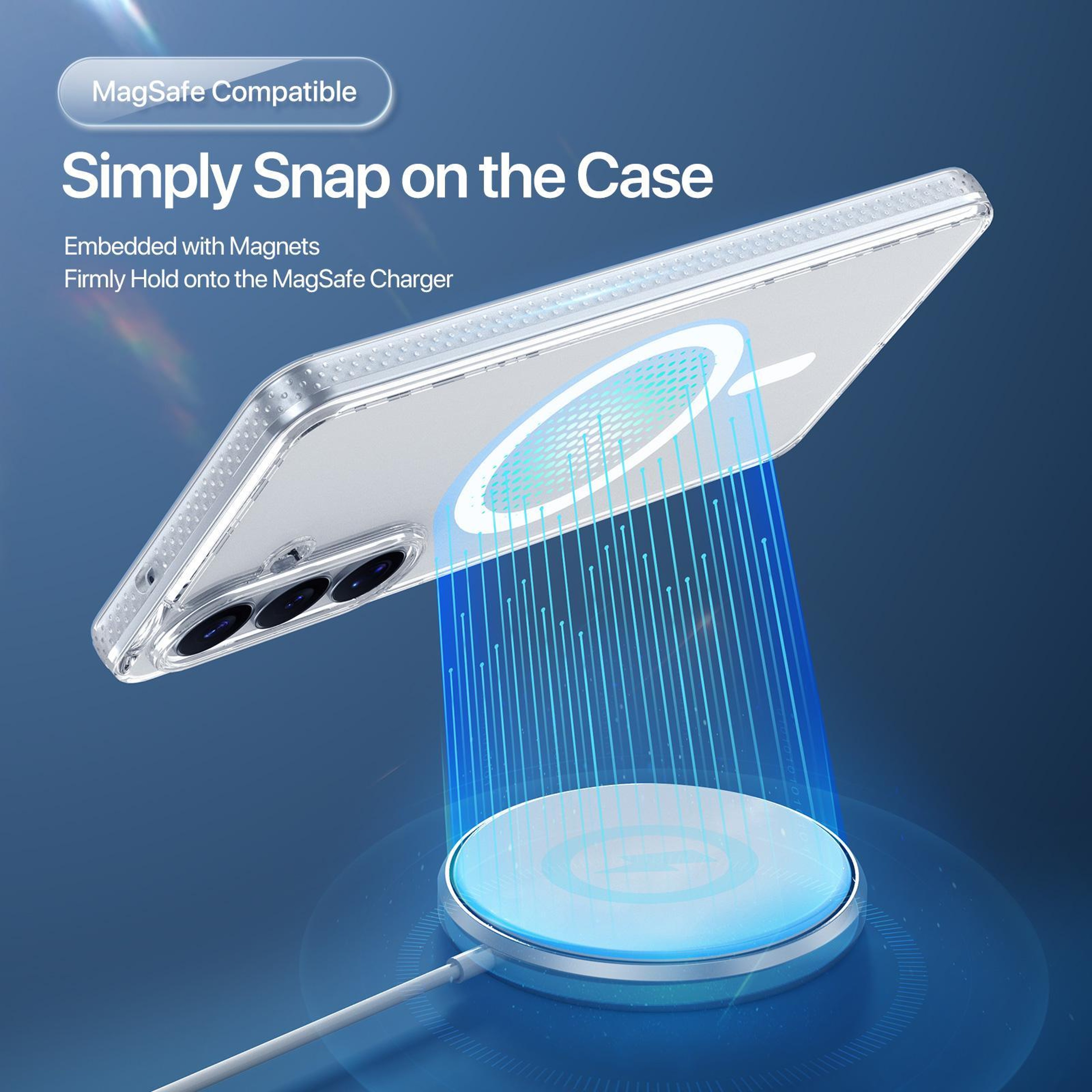 Samsung Galaxy S26 Plus case MagSafe Compatible Clear TPU Shockproof Cover – view 3