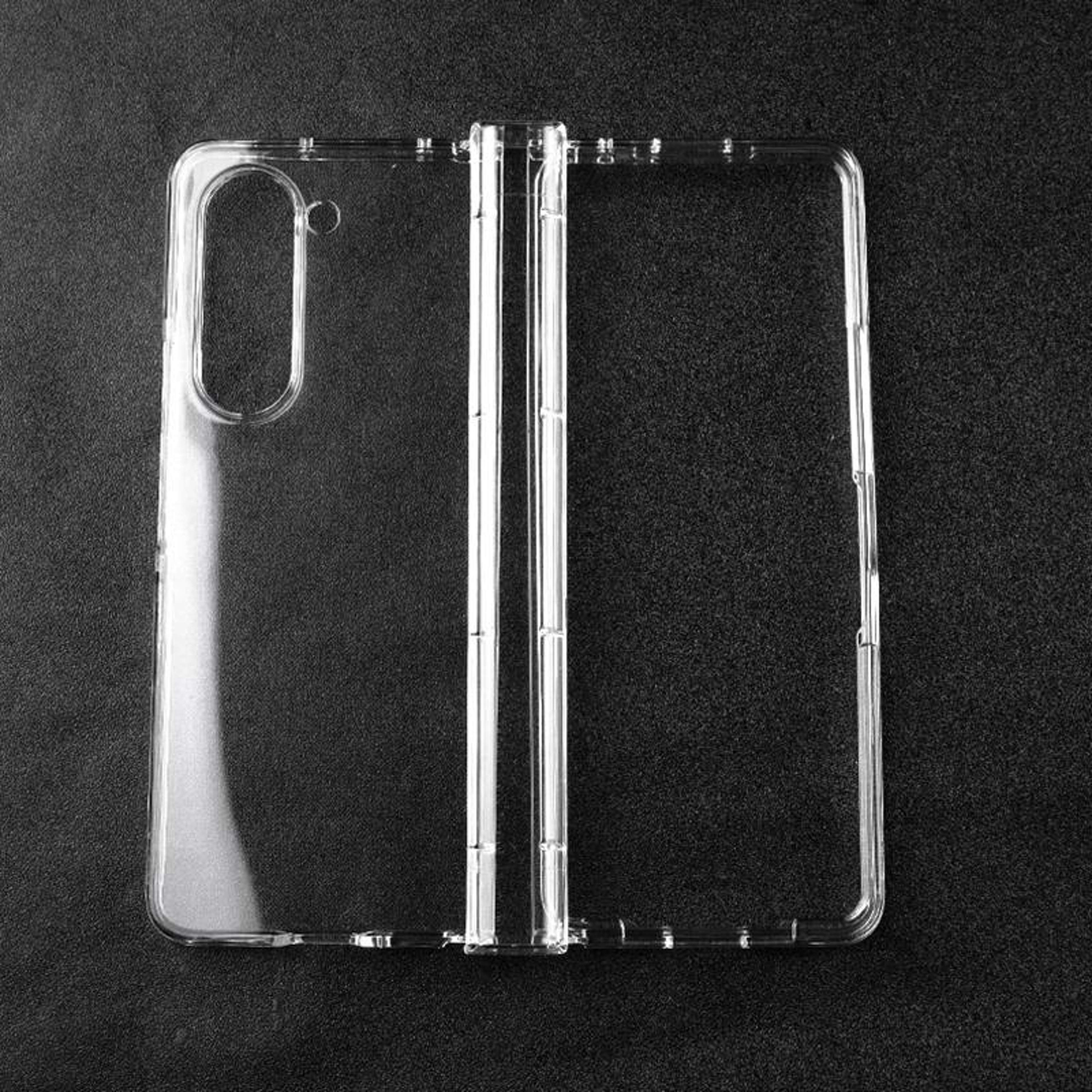 Samsung Galaxy Z Fold5 Clear Phone Case Shockproof Transparent Hard PC Protective Cover – view 1