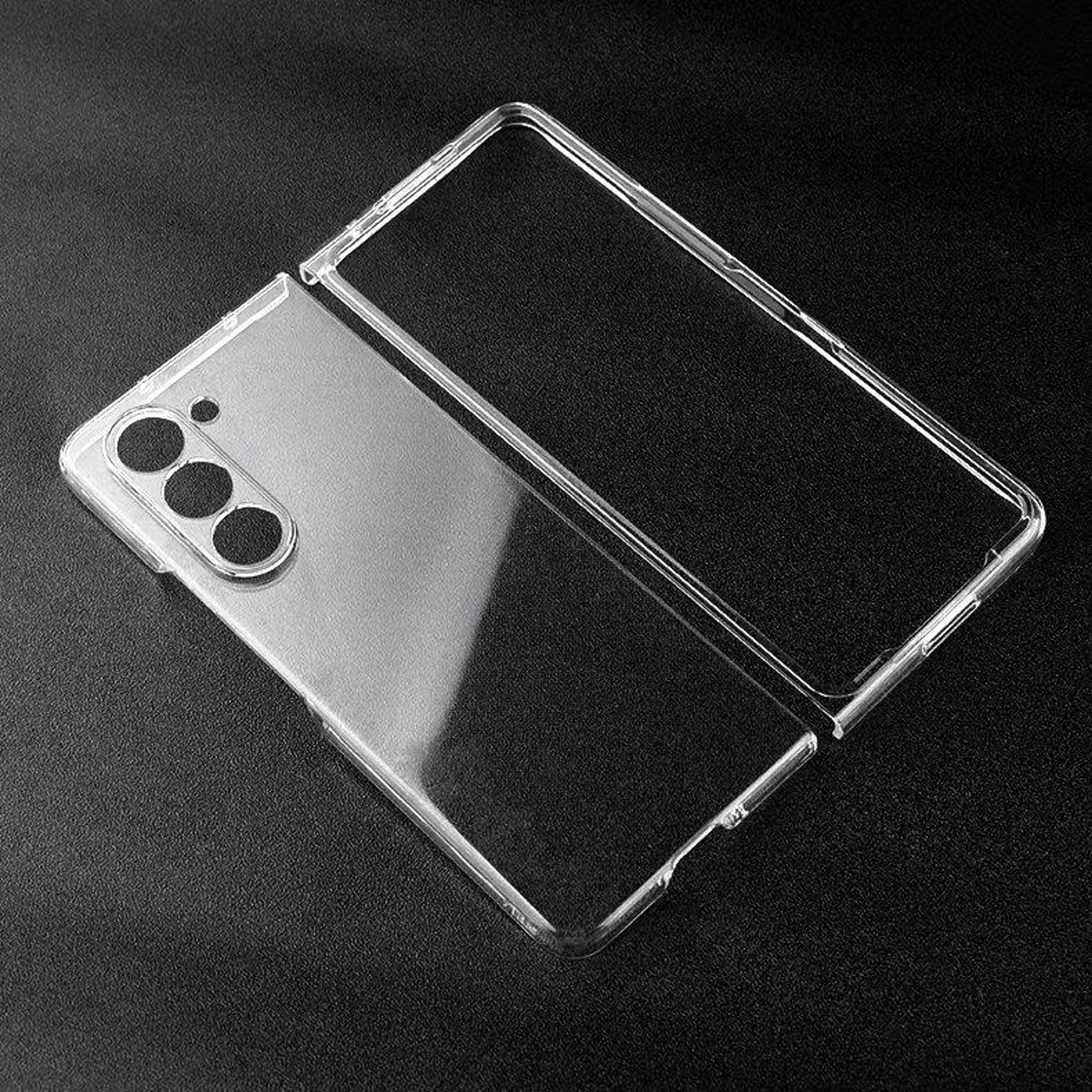 Samsung Galaxy Z Fold5 Clear Shockproof Phone Case Transparent Protective PC Cover – view 1
