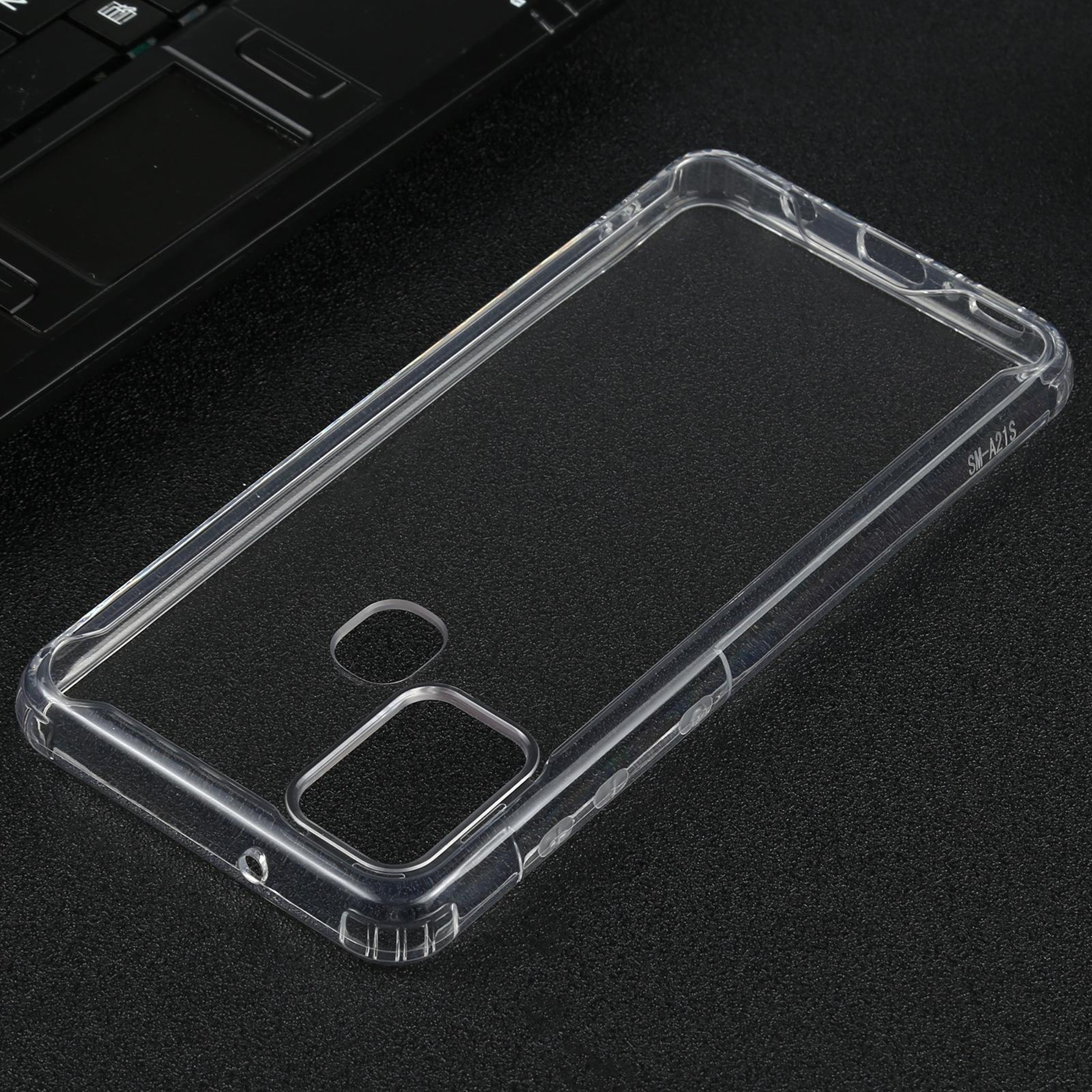 Samsung Galaxy A21s Clear Shockproof TPU PC Protective Case with Reinforced Corners – view 3