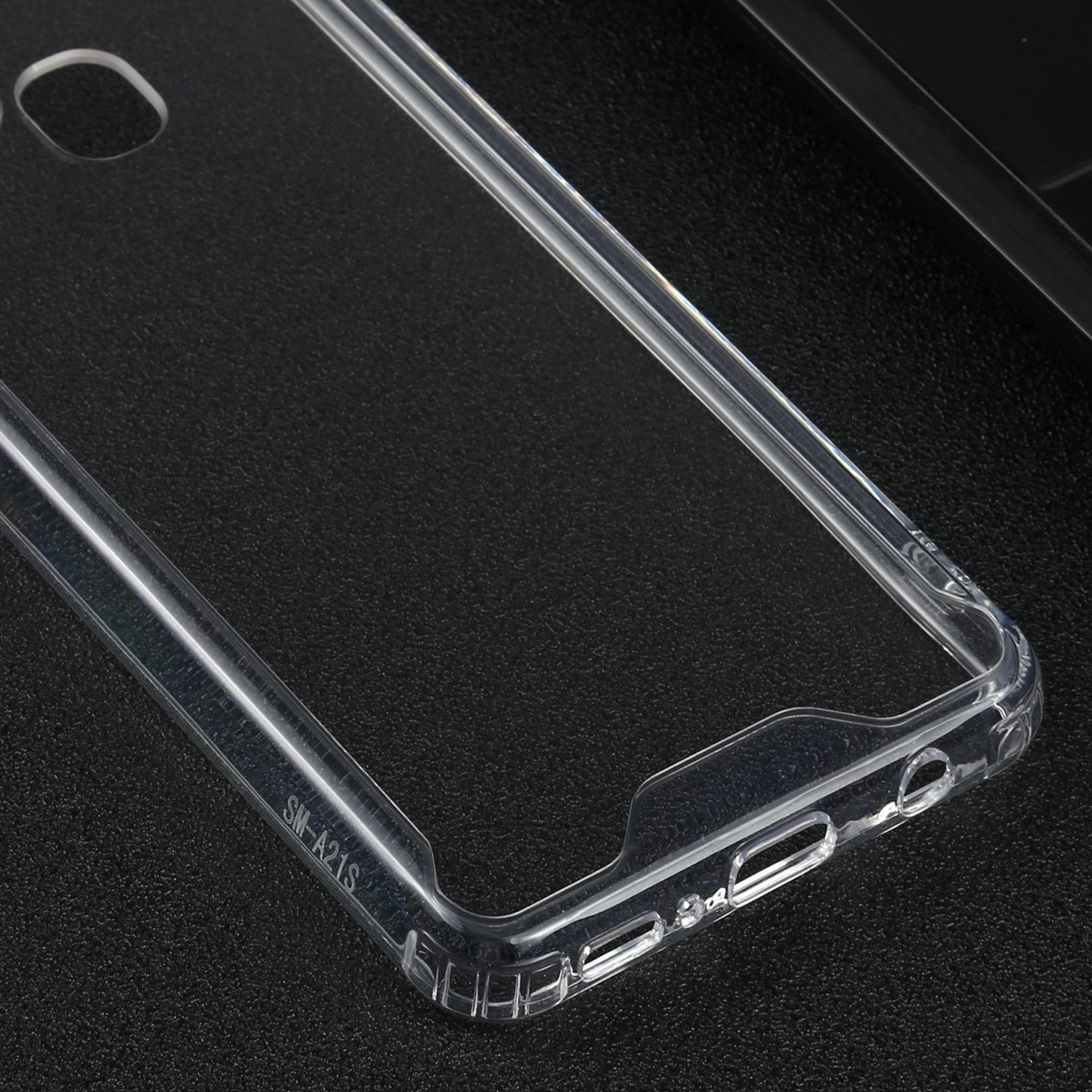 Samsung Galaxy A21s Clear Shockproof TPU PC Protective Case with Reinforced Corners – view 4