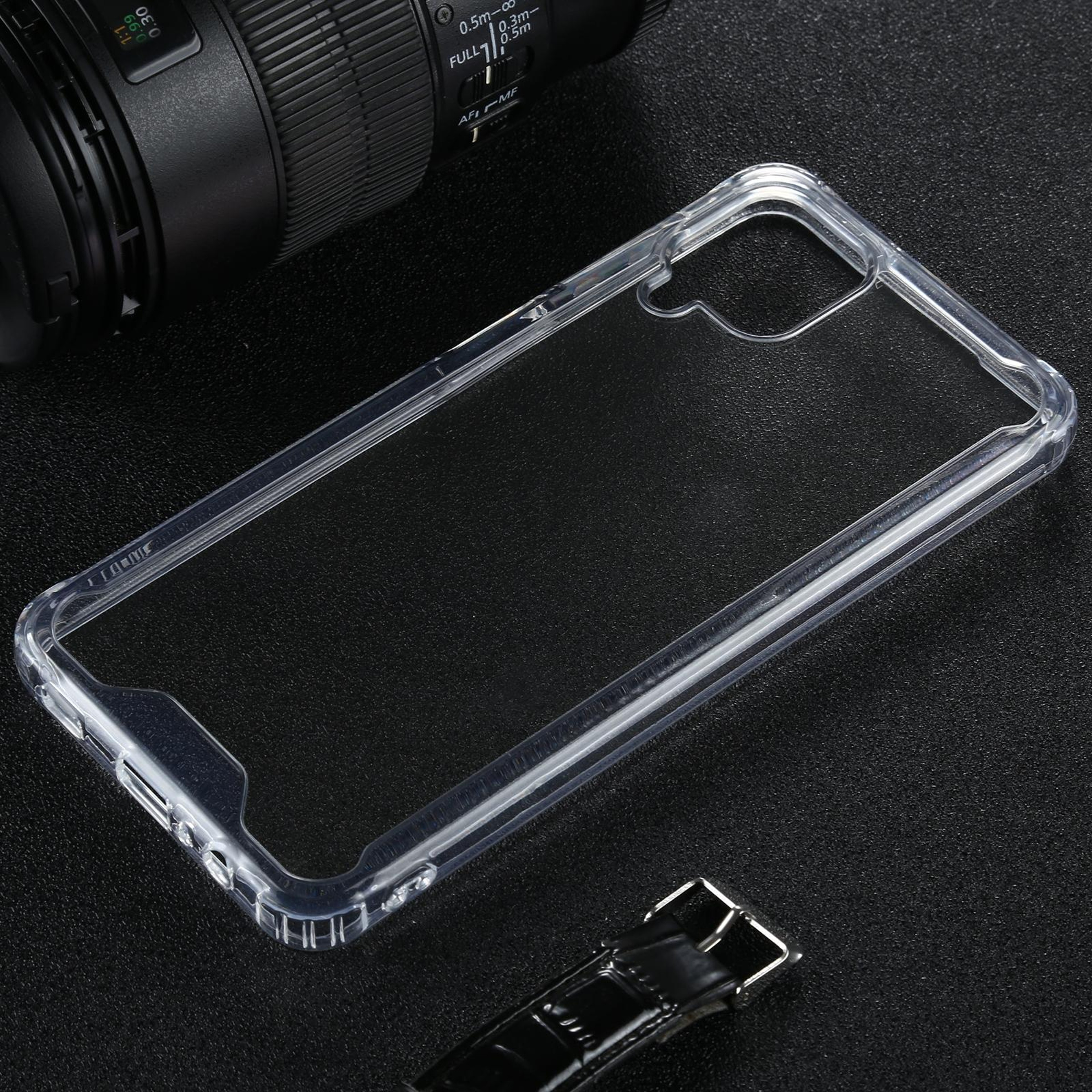 Samsung Galaxy A12 Shockproof Clear TPU PC Case with Reinforced Corners Transparent Protective Cover – view 3