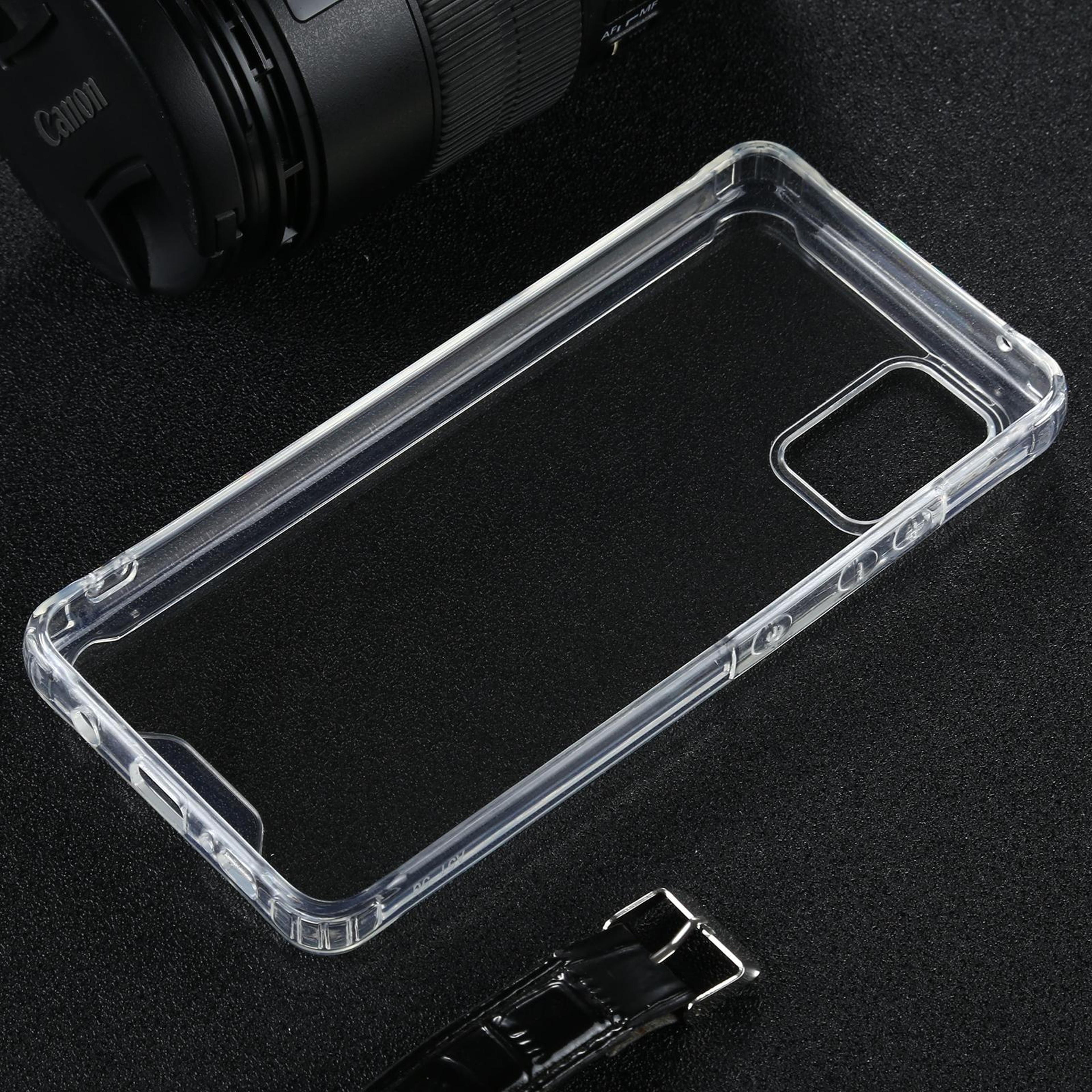 Clear Shockproof Samsung Galaxy A51 5G Case – Transparent TPU + PC Protective Phone Cover – view 2