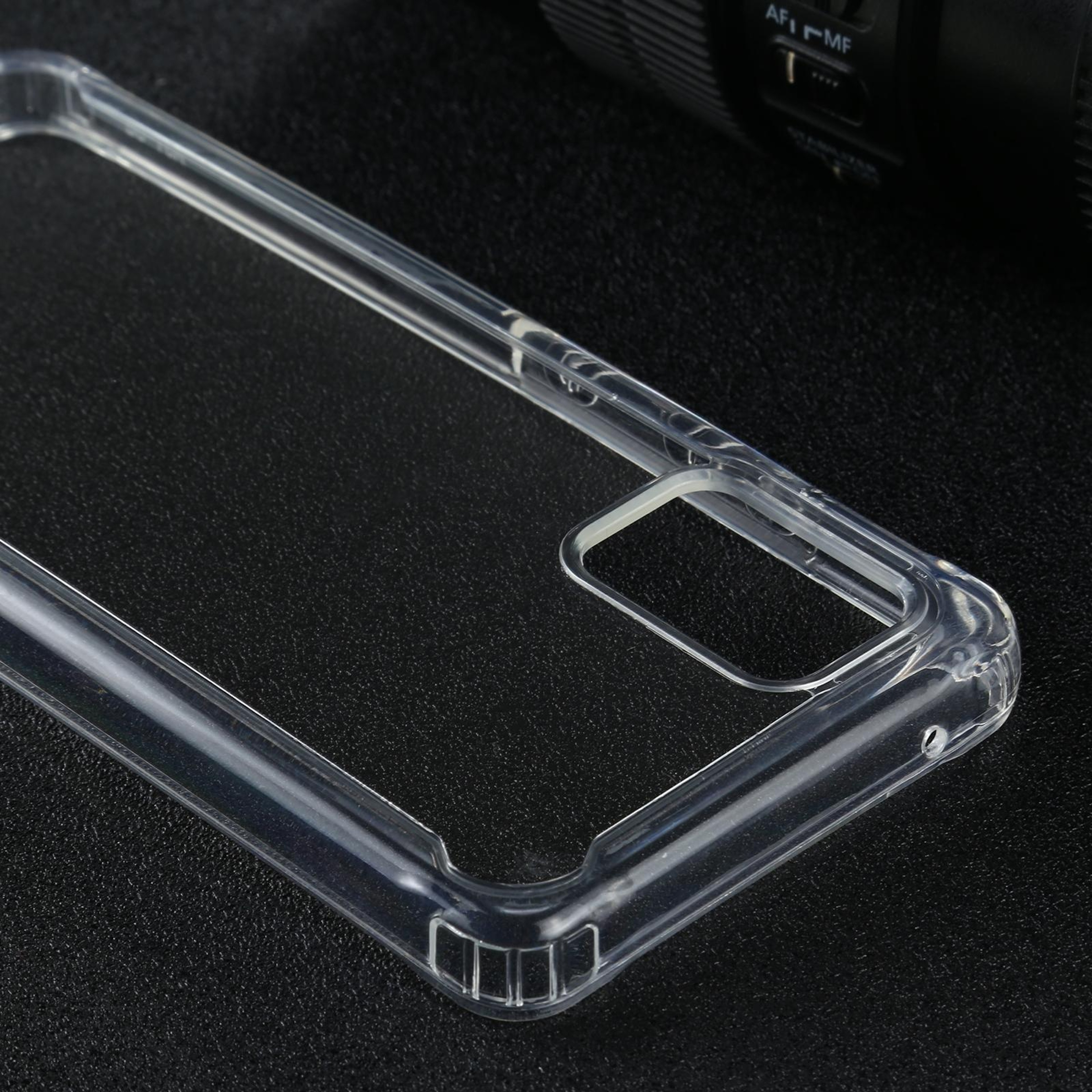 Clear Shockproof Samsung Galaxy A51 5G Case – Transparent TPU + PC Protective Phone Cover – view 5