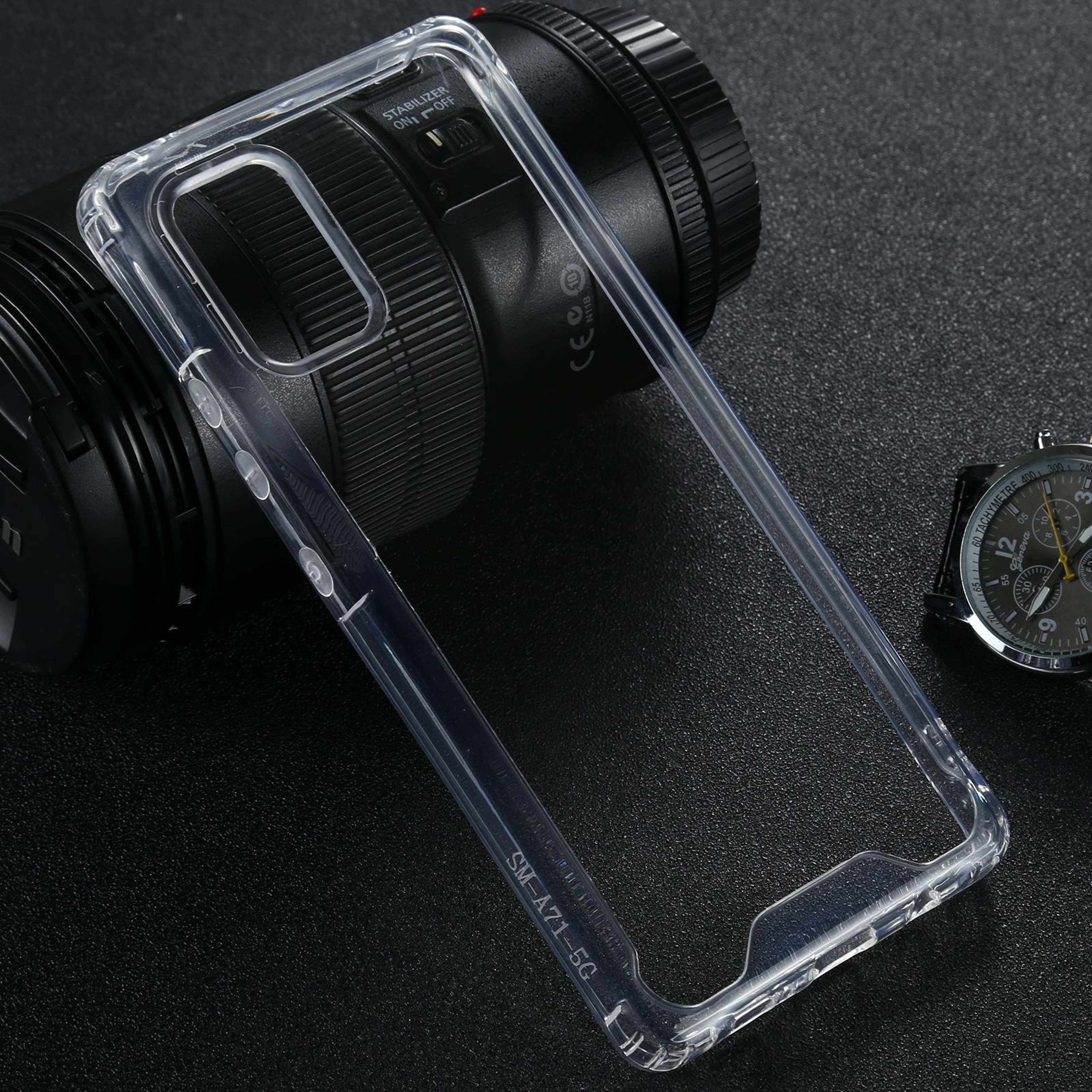 Samsung Galaxy A71 5G Clear Shockproof Protective Case with Transparent TPU PC Hybrid Cover – view 1