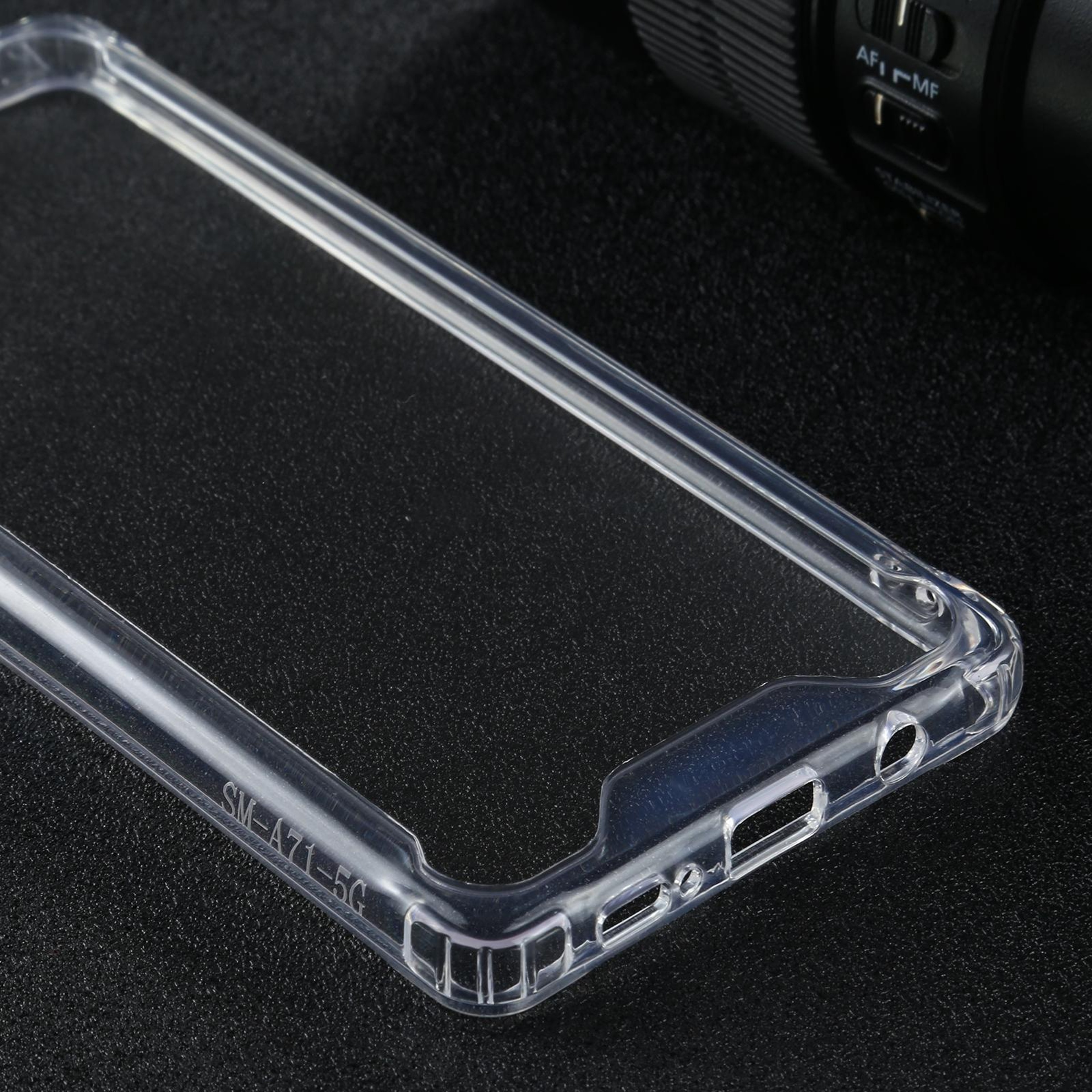 Samsung Galaxy A71 5G Clear Shockproof Protective Case with Transparent TPU PC Hybrid Cover – view 4