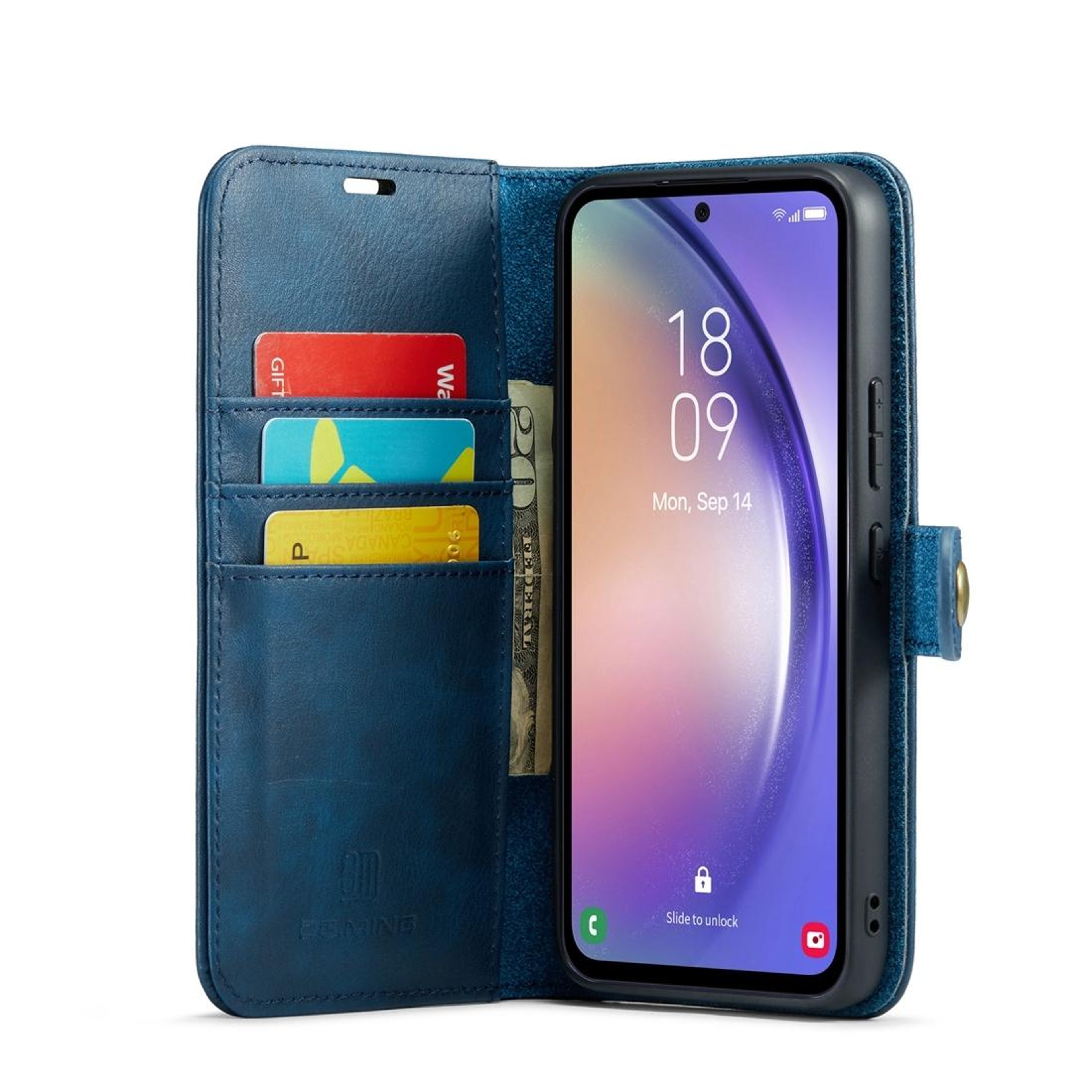 Samsung Galaxy A54 5G Case Detachable Magnetic Wallet Case With Leather Stand 3