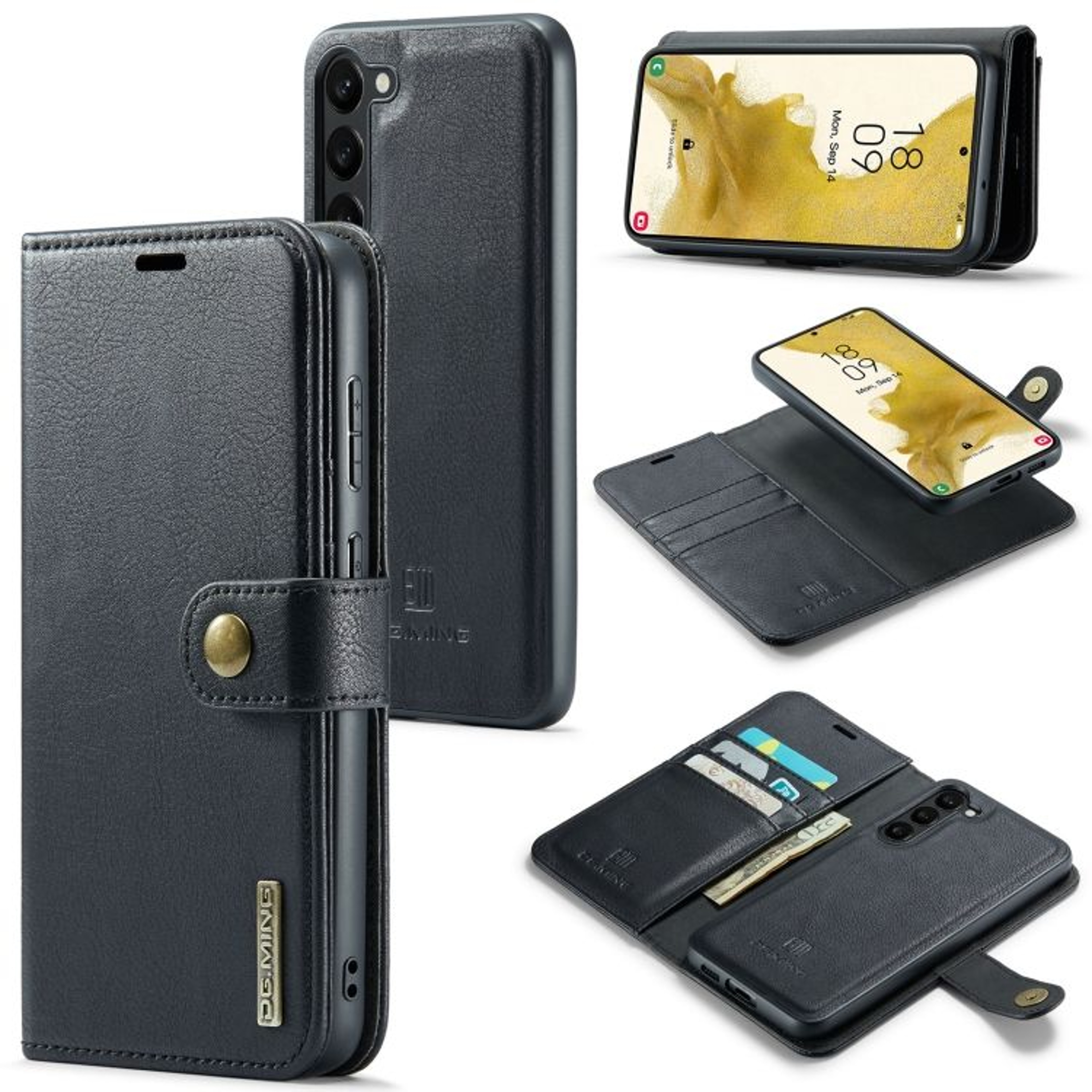 Samsung Galaxy S23 Plus Wallet Case Detachable Magnetic Leather Cover With Card Holder 9