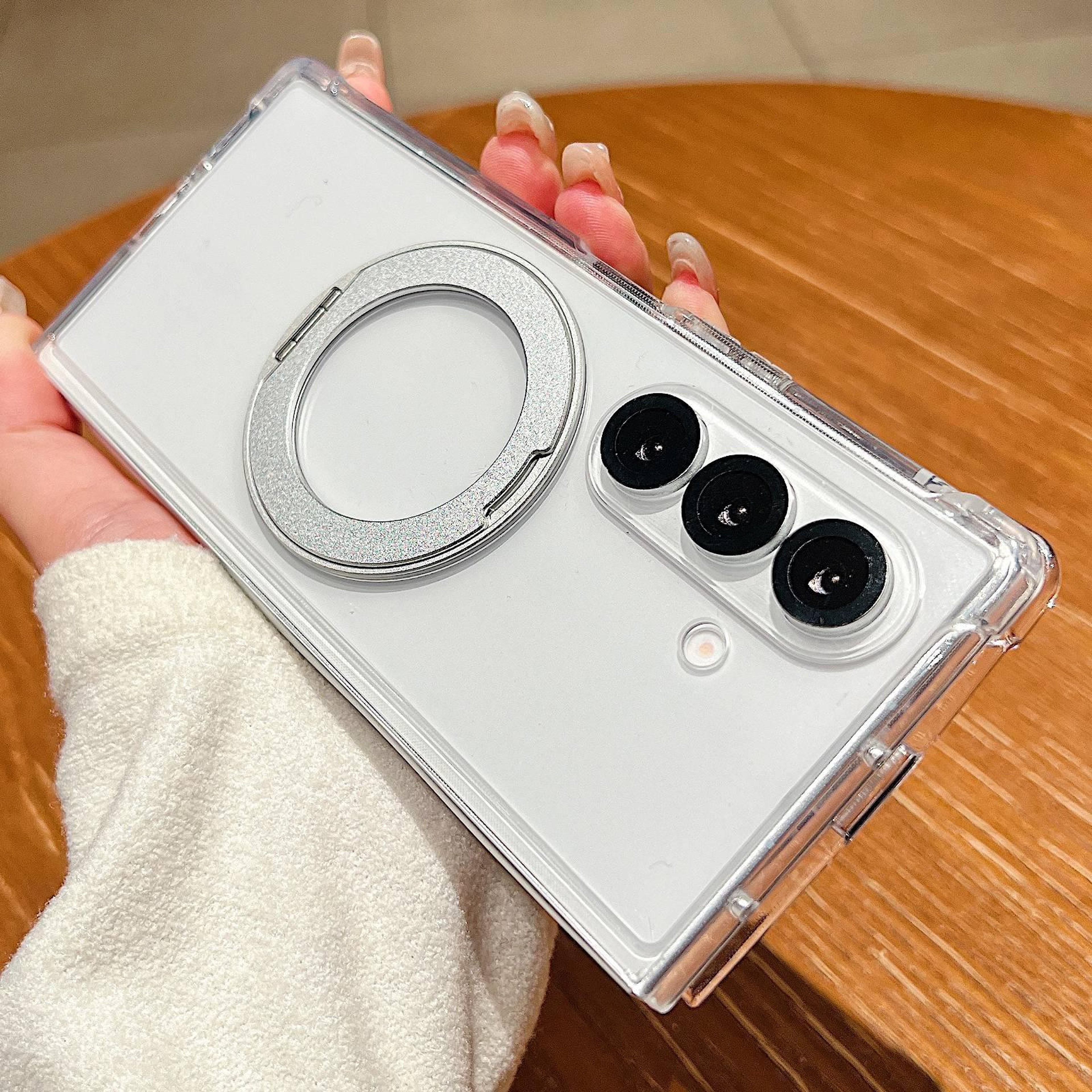 Galaxy Z Fold 7 Magnetic Shockproof Case with 360 Rotating Ring Holder – view 1