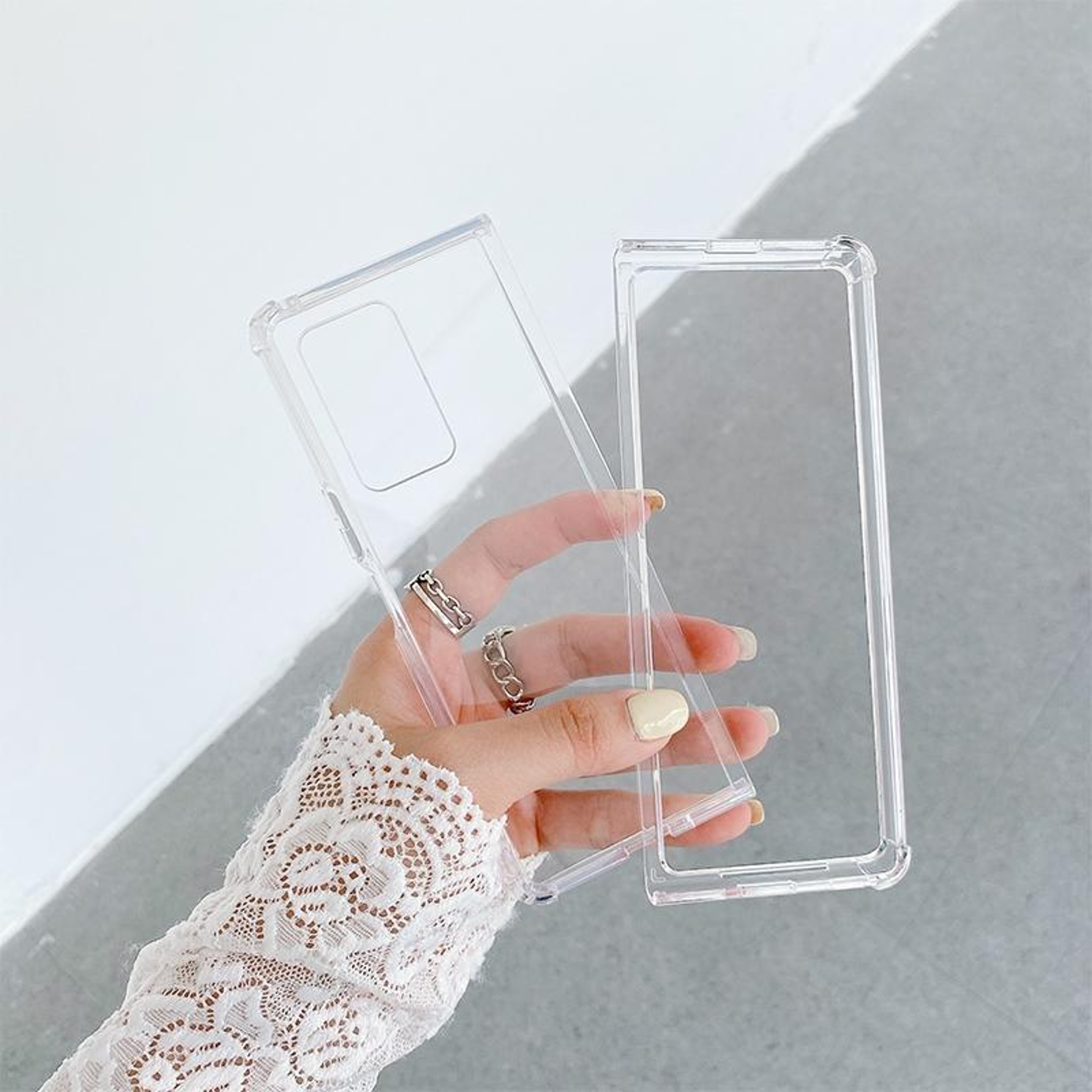 Galaxy Z Fold2 5G Clear Shockproof Acrylic TPU Protective Case – view 7