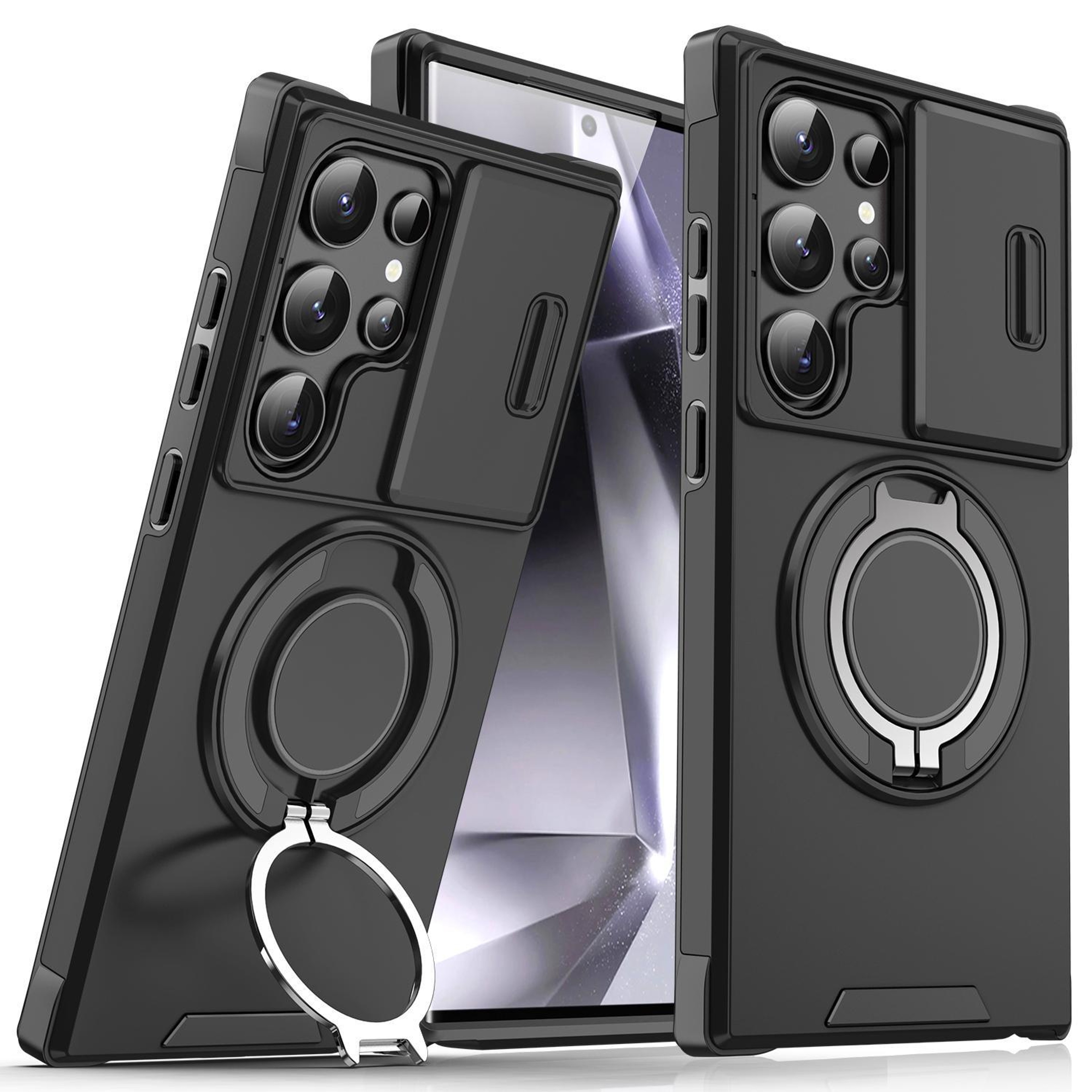 Samsung Series CamShield Protective Case With Ring Holder 0