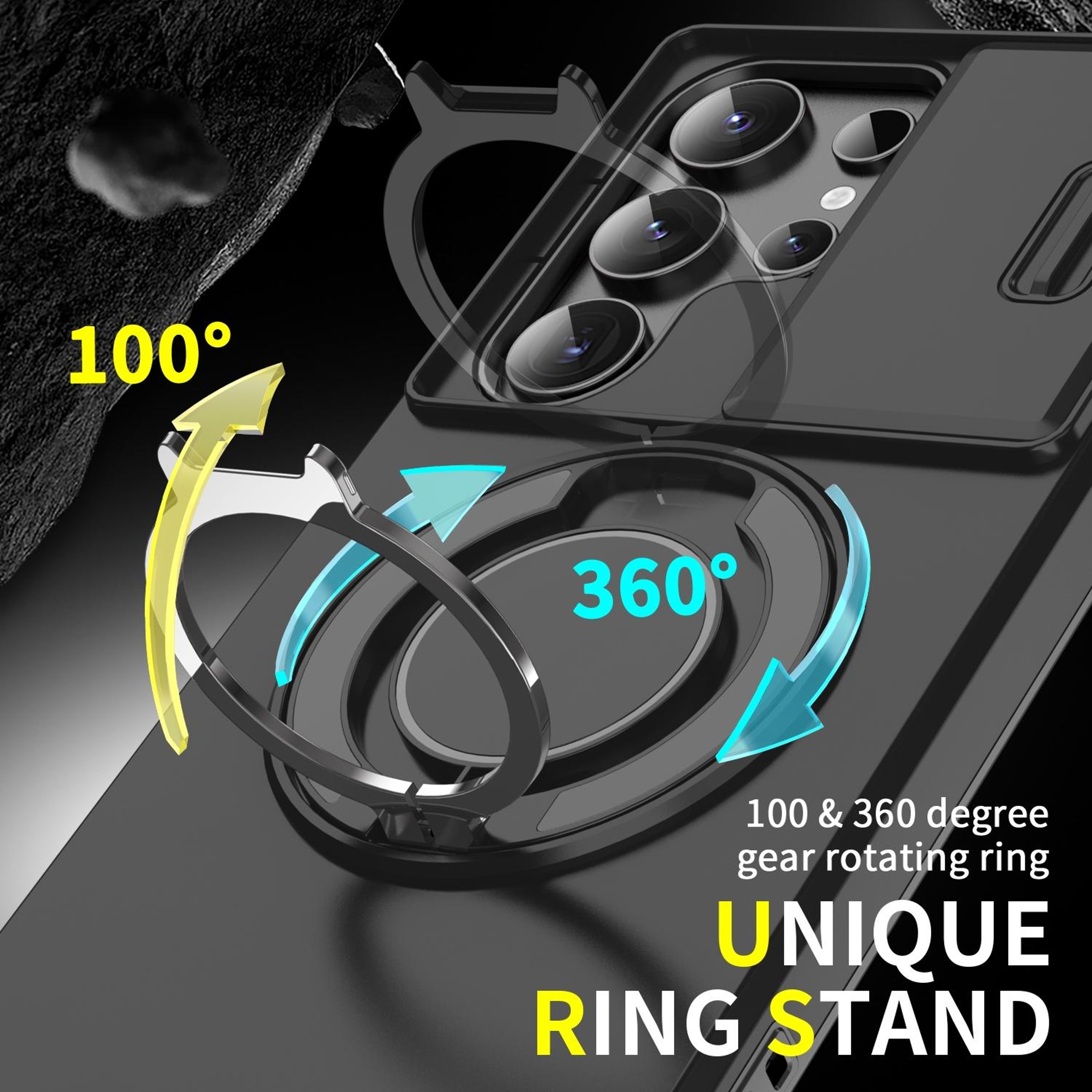 Samsung Series CamShield Protective Case With Ring Holder 2