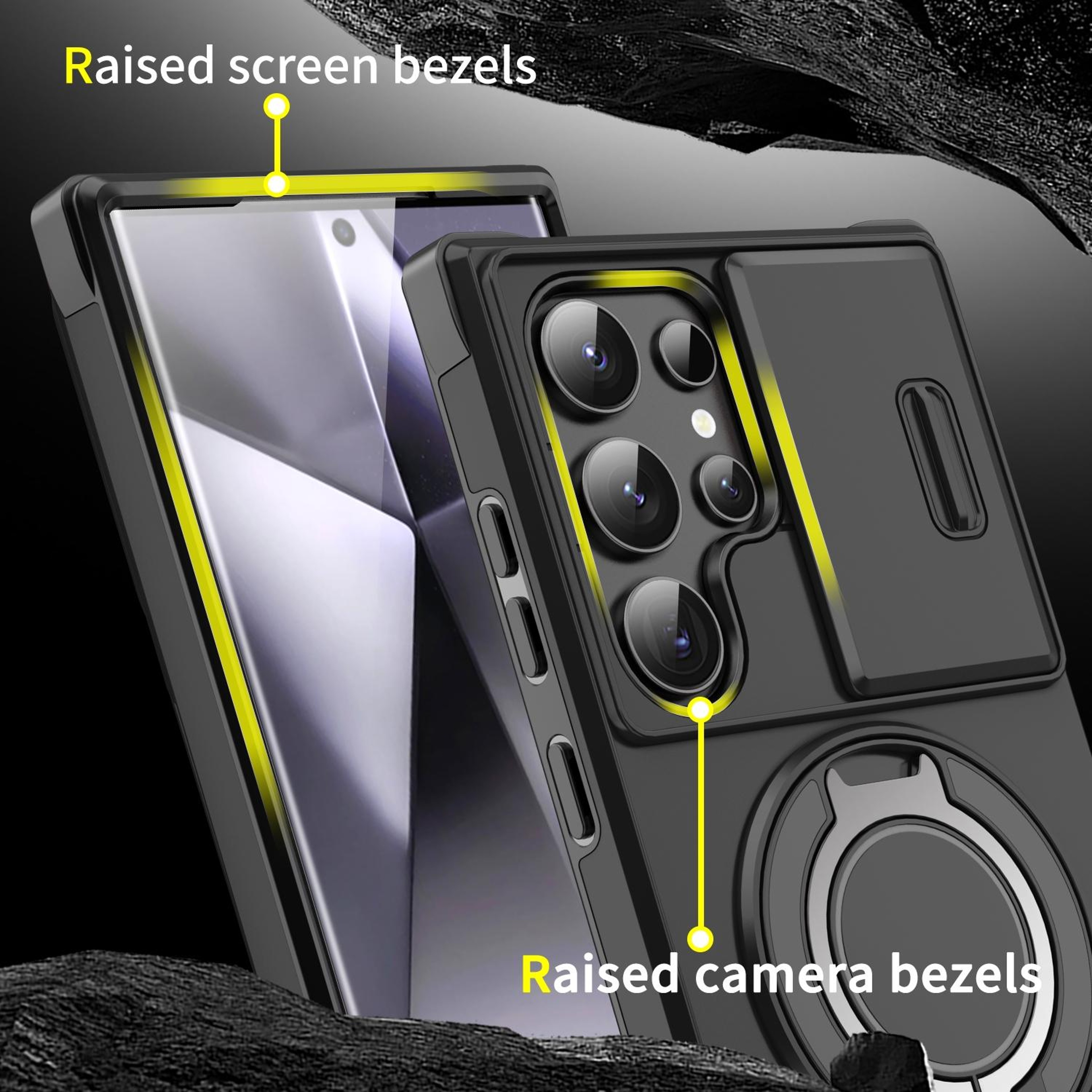 Samsung Series CamShield Protective Case With Ring Holder 3