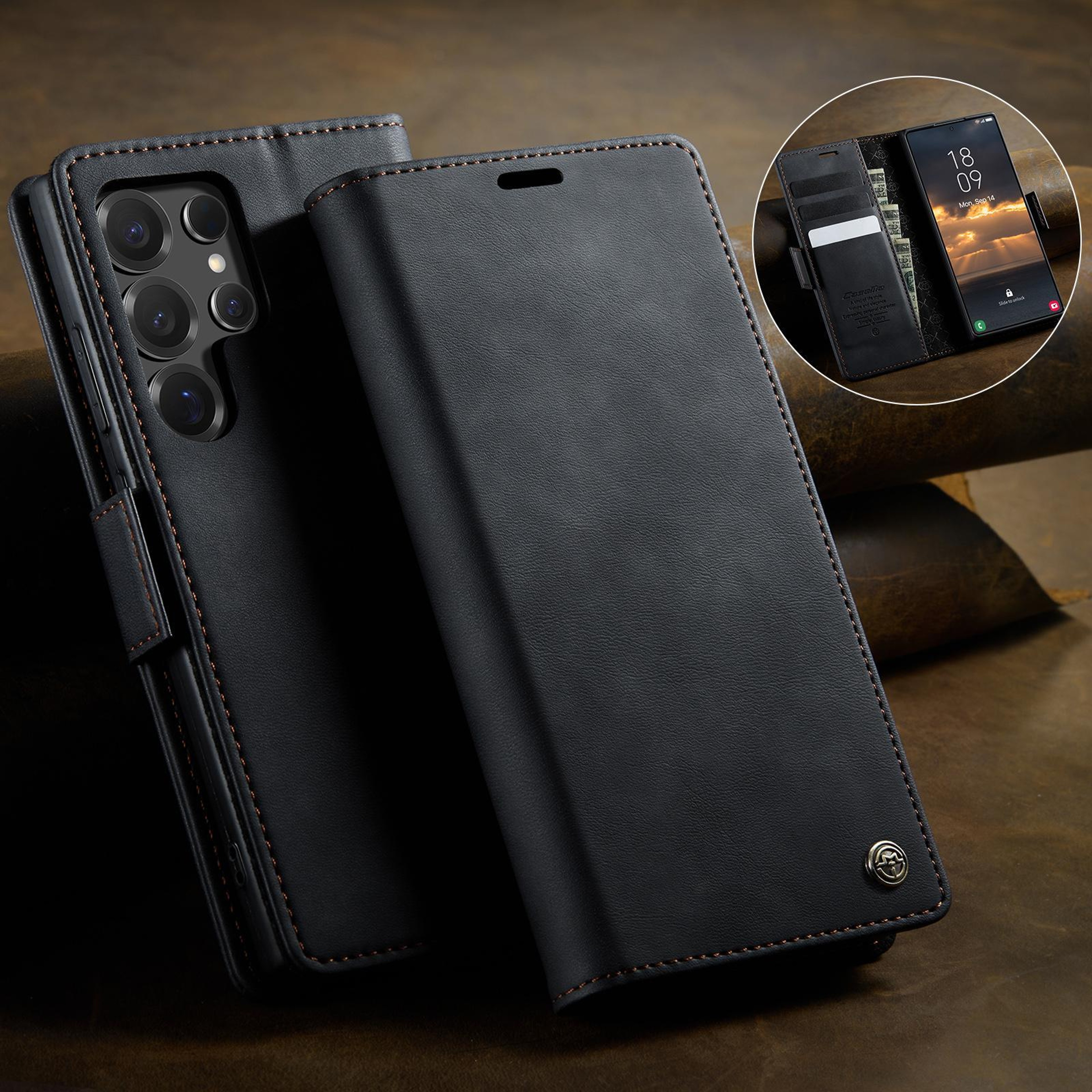 Samsung Series Case With RFID Blocking Card Holder And Kickstand 2