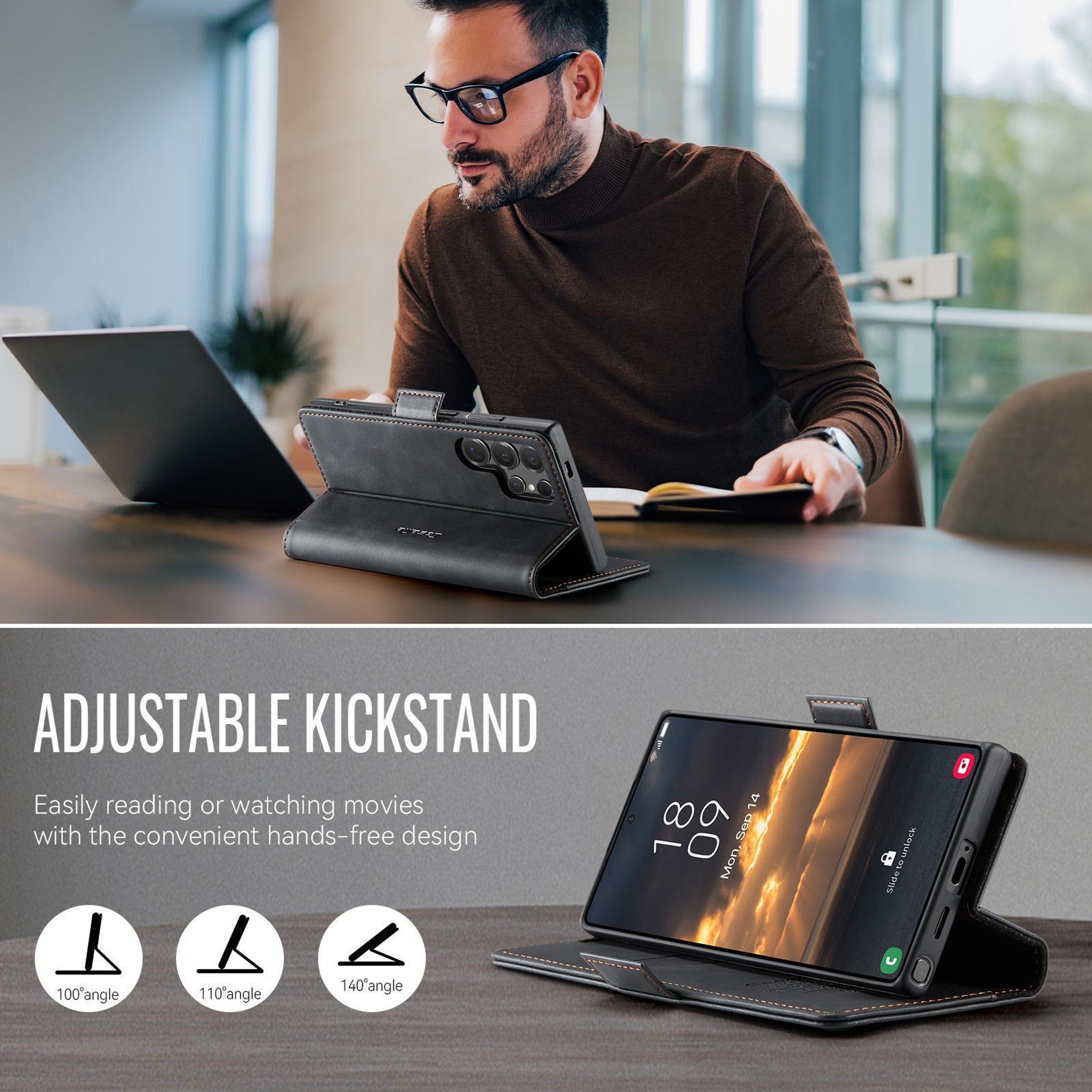 Samsung Series Case With RFID Blocking Card Holder And Kickstand 6