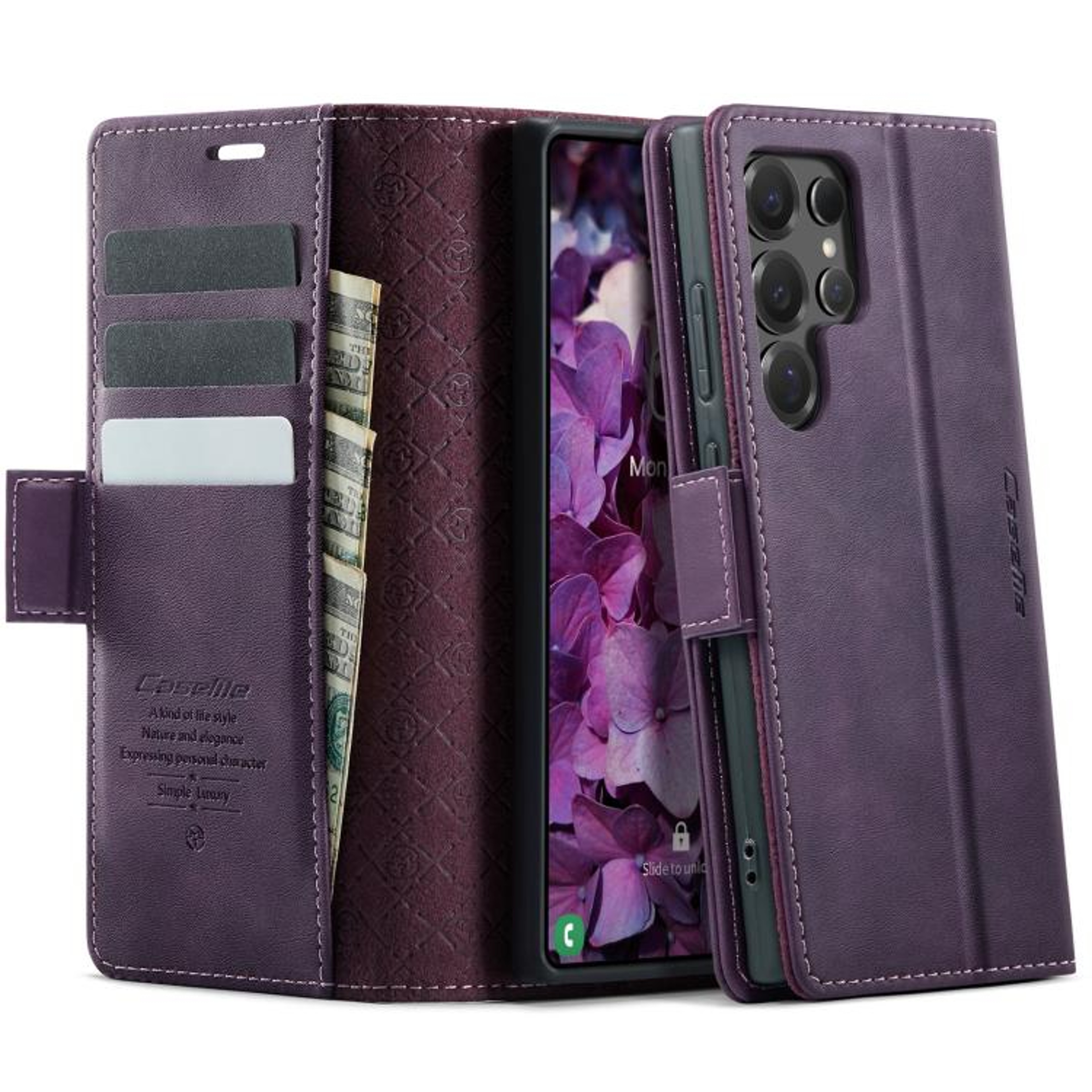 Samsung Series Case With RFID Blocking Card Holder And Kickstand 15
