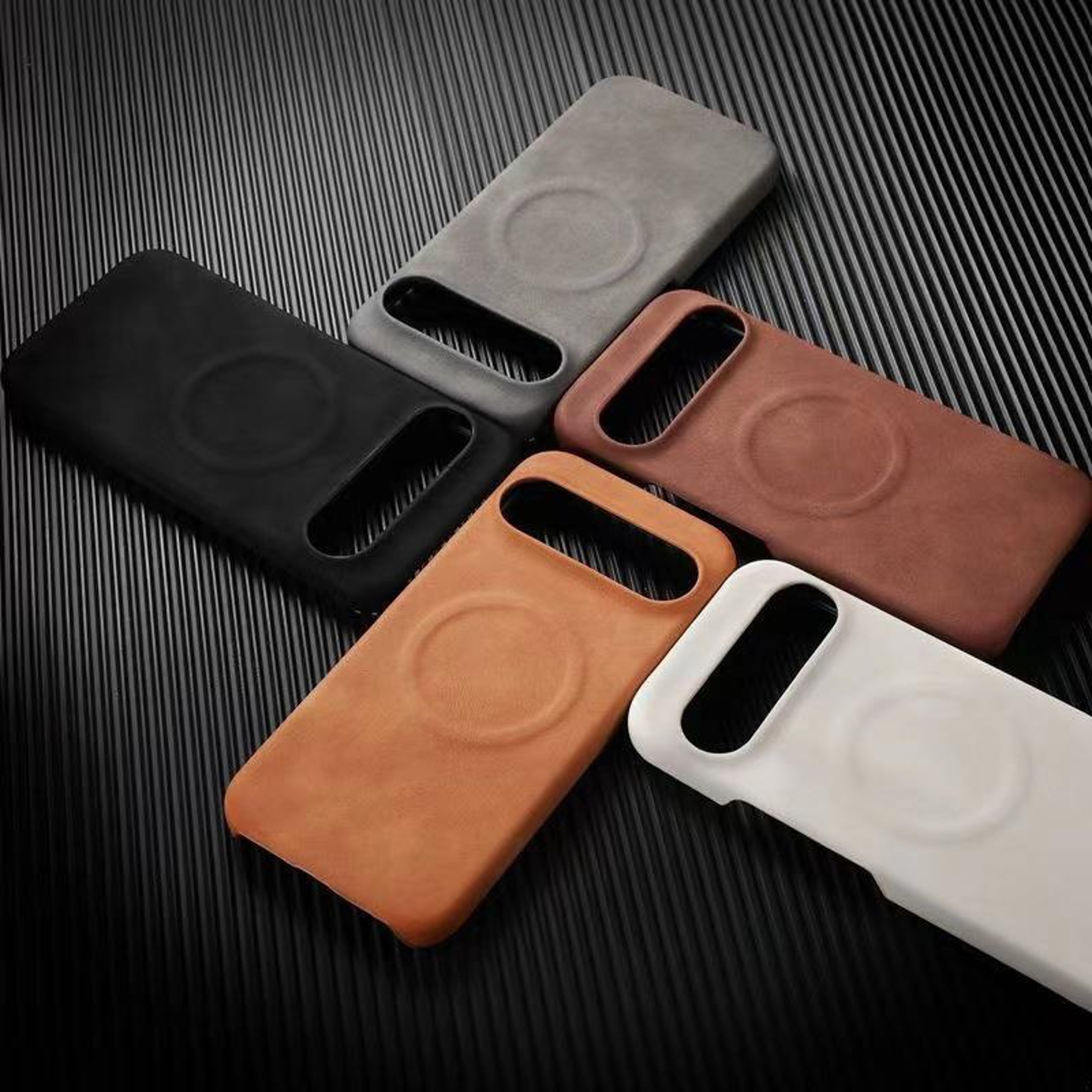 Google Pixel Series Case Premium Leather Feel Magnetic Protective Cover 2