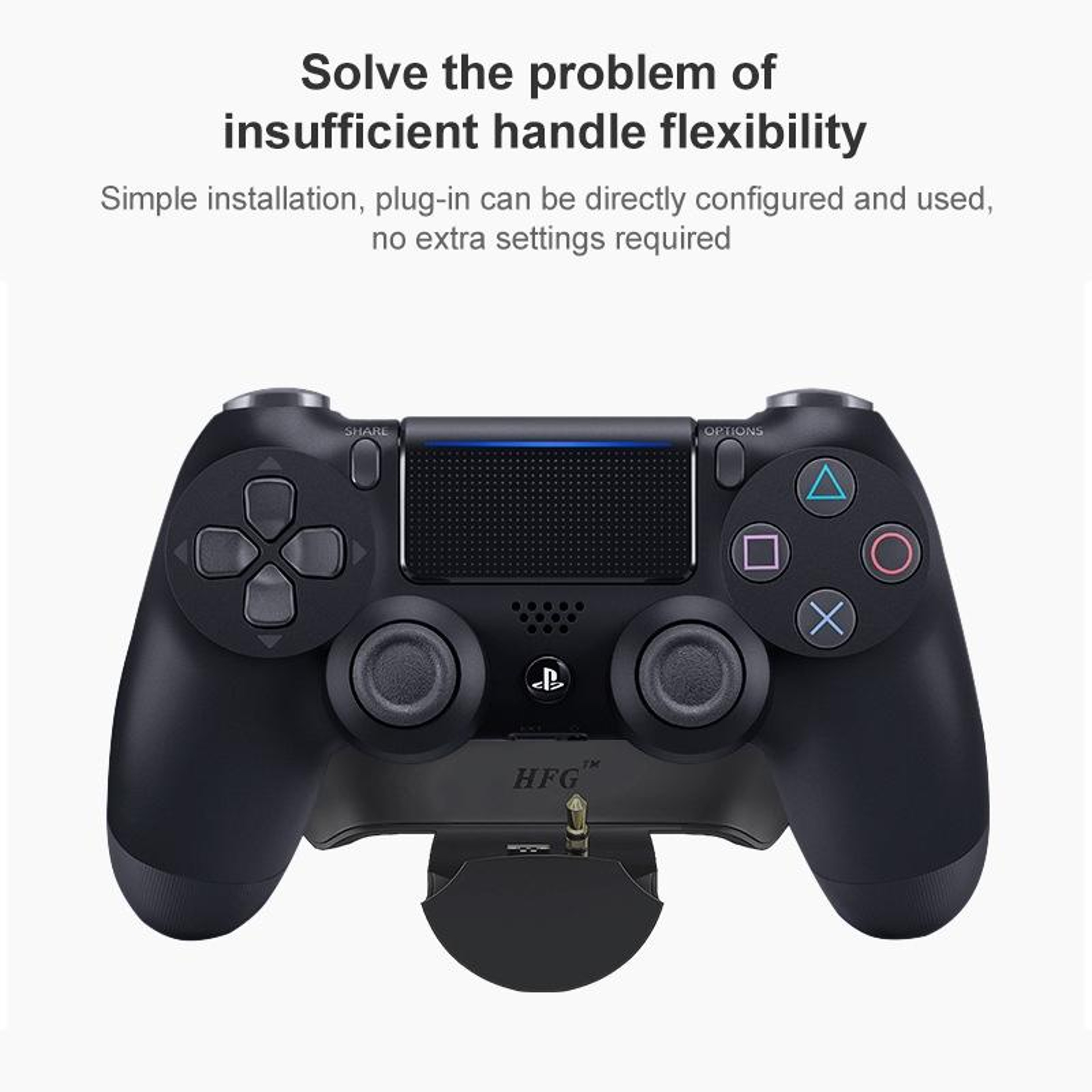 PS4 Back Button Attachment with Programmable Rear Buttons OLED Display – view 5