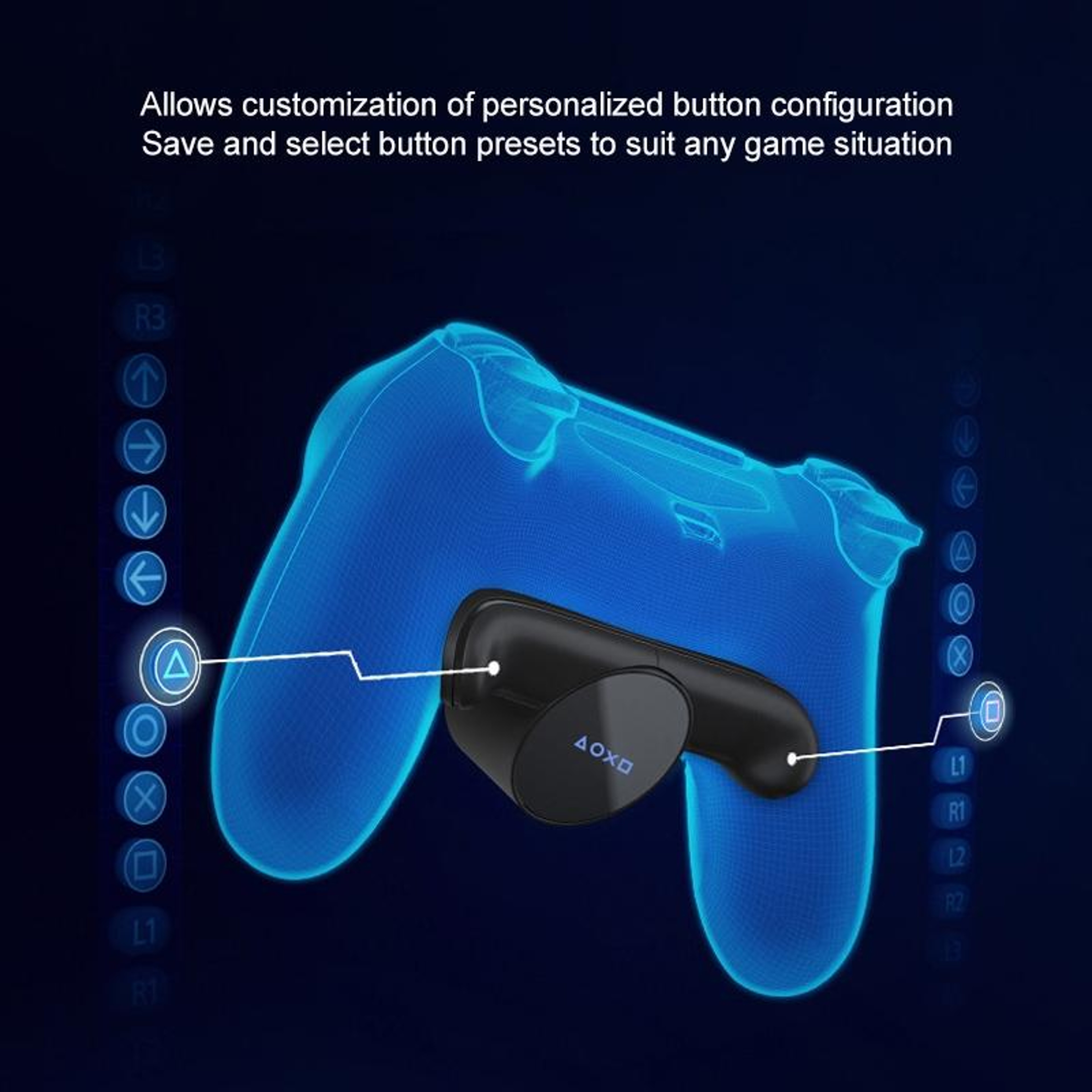PS4 Back Button Attachment with Programmable Rear Buttons OLED Display – view 7