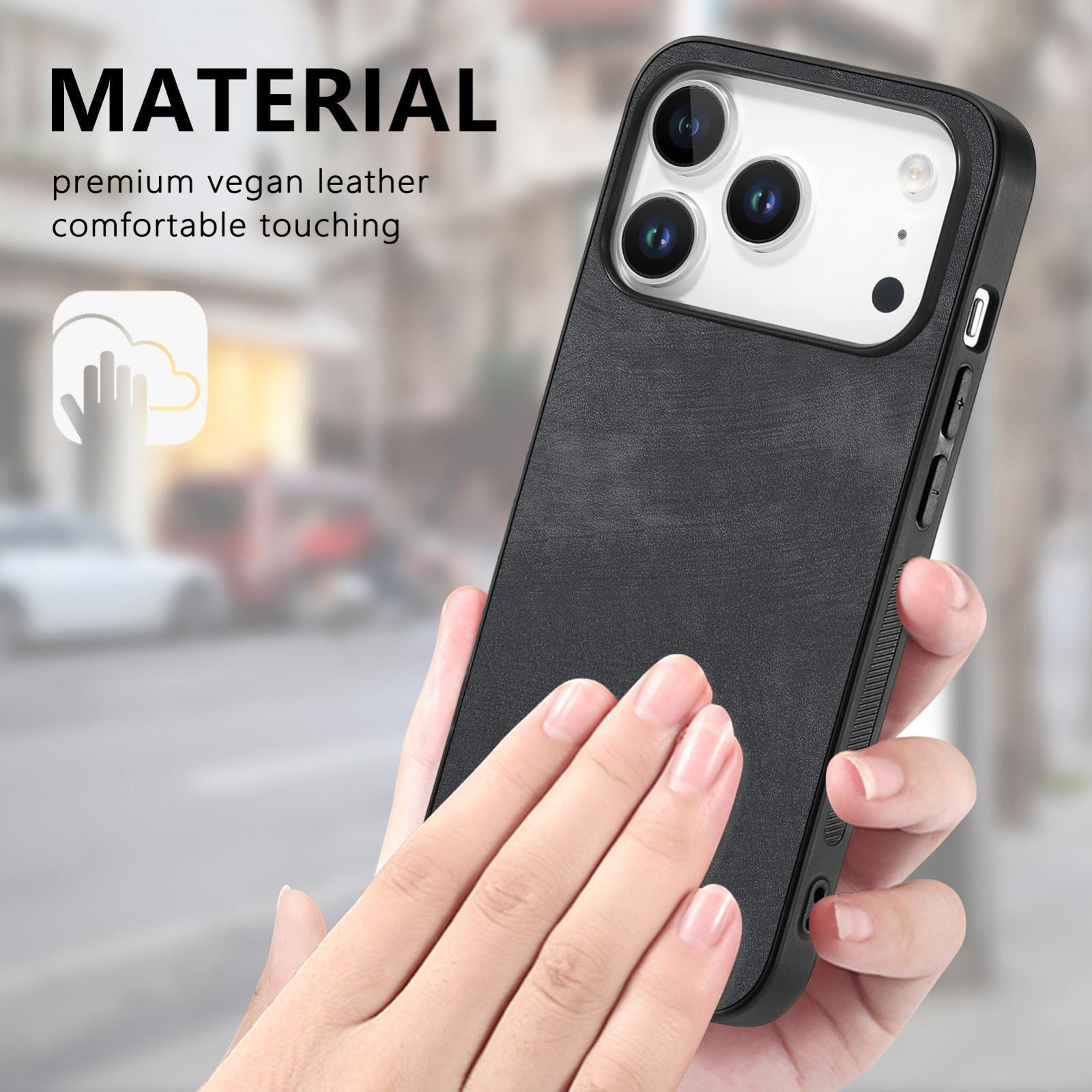 IPhone Series Leather Case With Protective TPU PC Back Cover 4