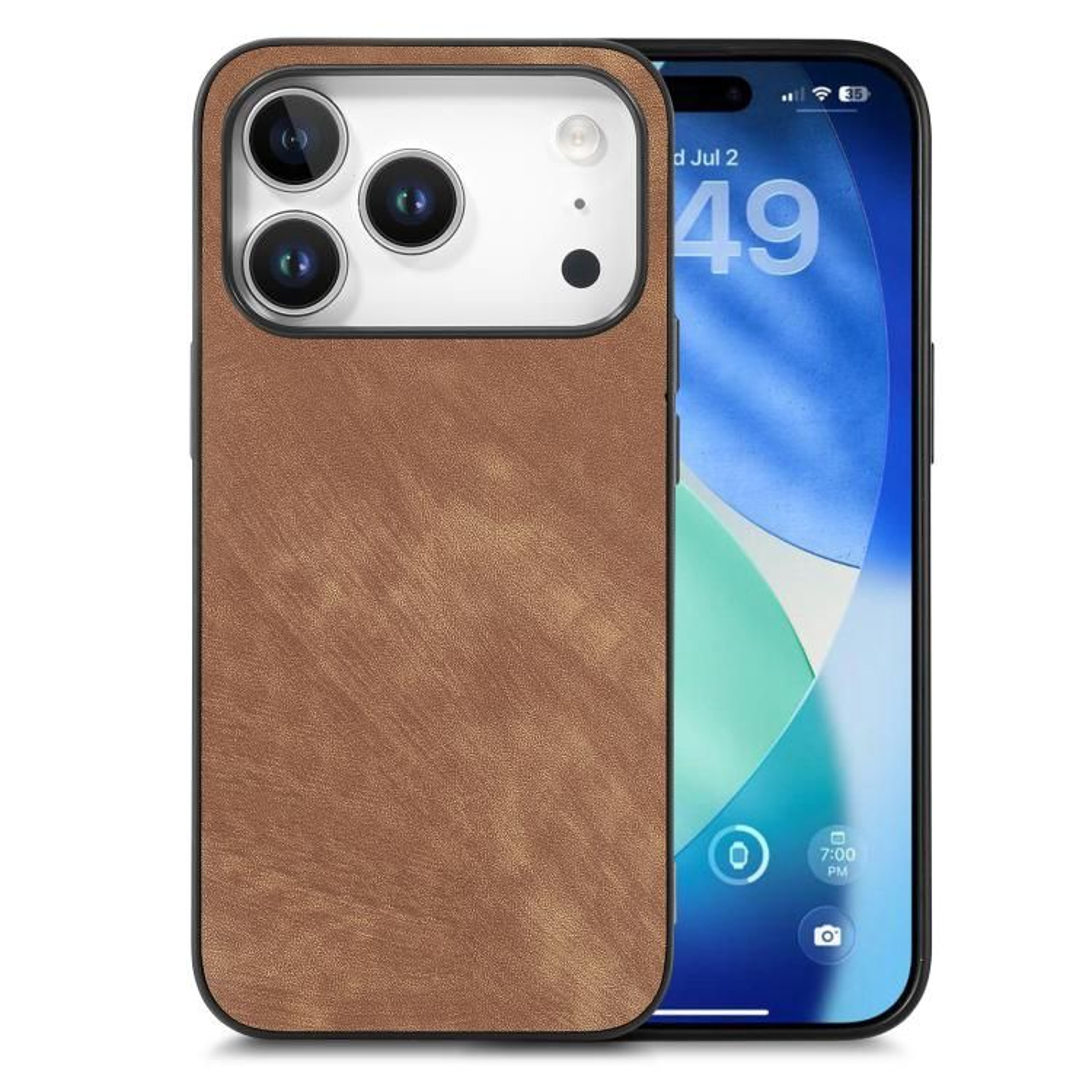 IPhone Series Leather Case With Protective TPU PC Back Cover 12
